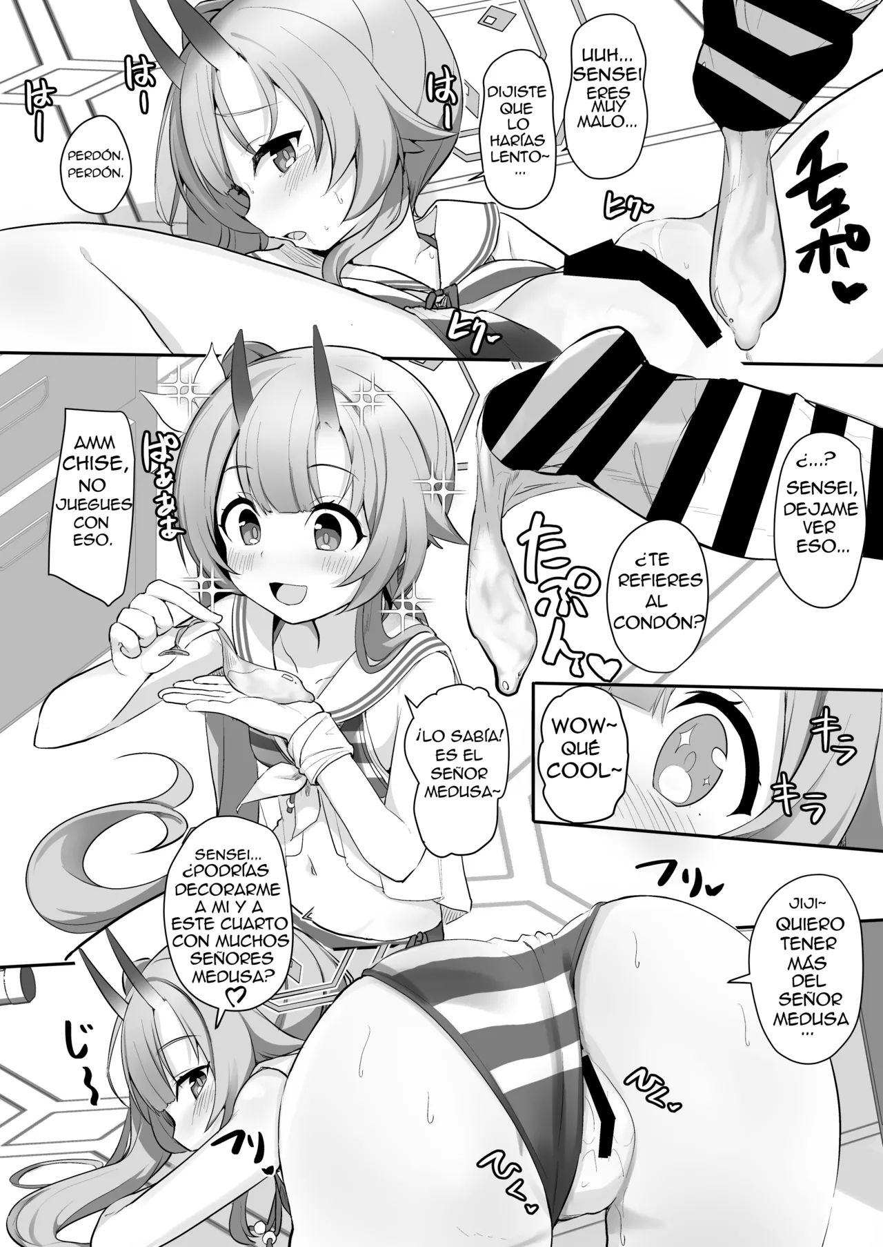 [Milk Pudding (Jamcy)] Mizugi da yo Ippai Dasete Ureshii ne | Me gusta que muestres tanto en ese traje de baño (Blue Archive) [Spanish] [Digital] Bildnummer 17