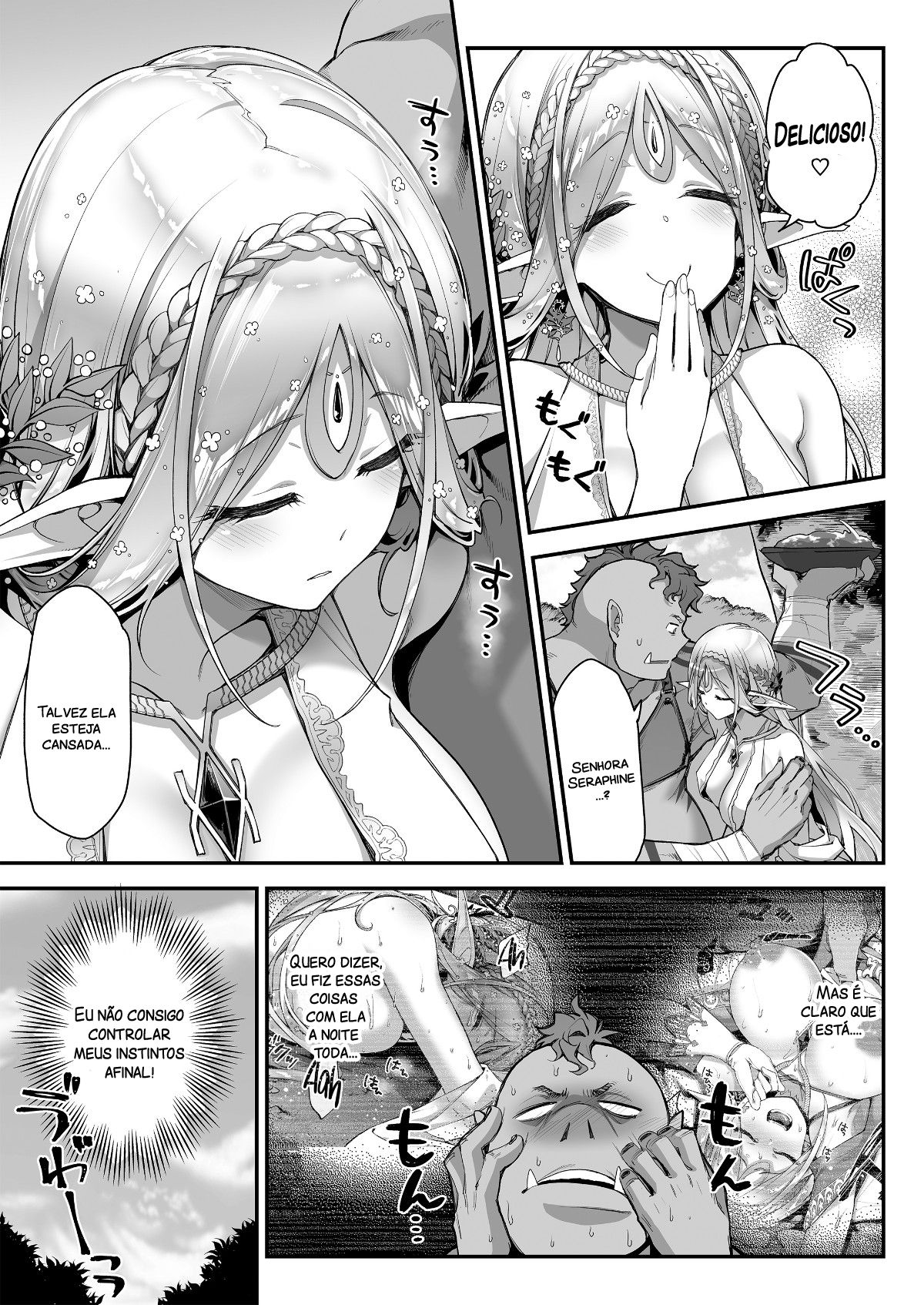 [Ichinose Land] Midara na Elf-san wa Orc-kun ga Osuki [Portuguese-BR] [Digital] изображение № 14