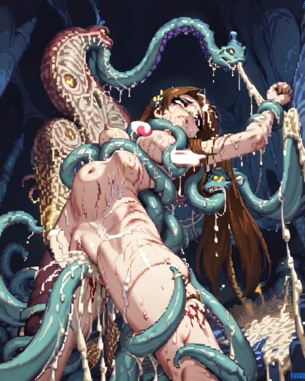 Ellen And Lilith Fucked By Horde of Monsters [AI generated] imagen número 35