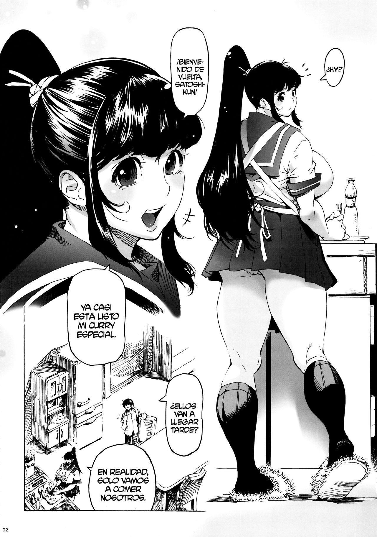 COMIC1☆13) [Kocho Kocho Koukou (Bonten)] Osananajimi wa, JK Ponyta [Spanish] [NTINFS] image number 3