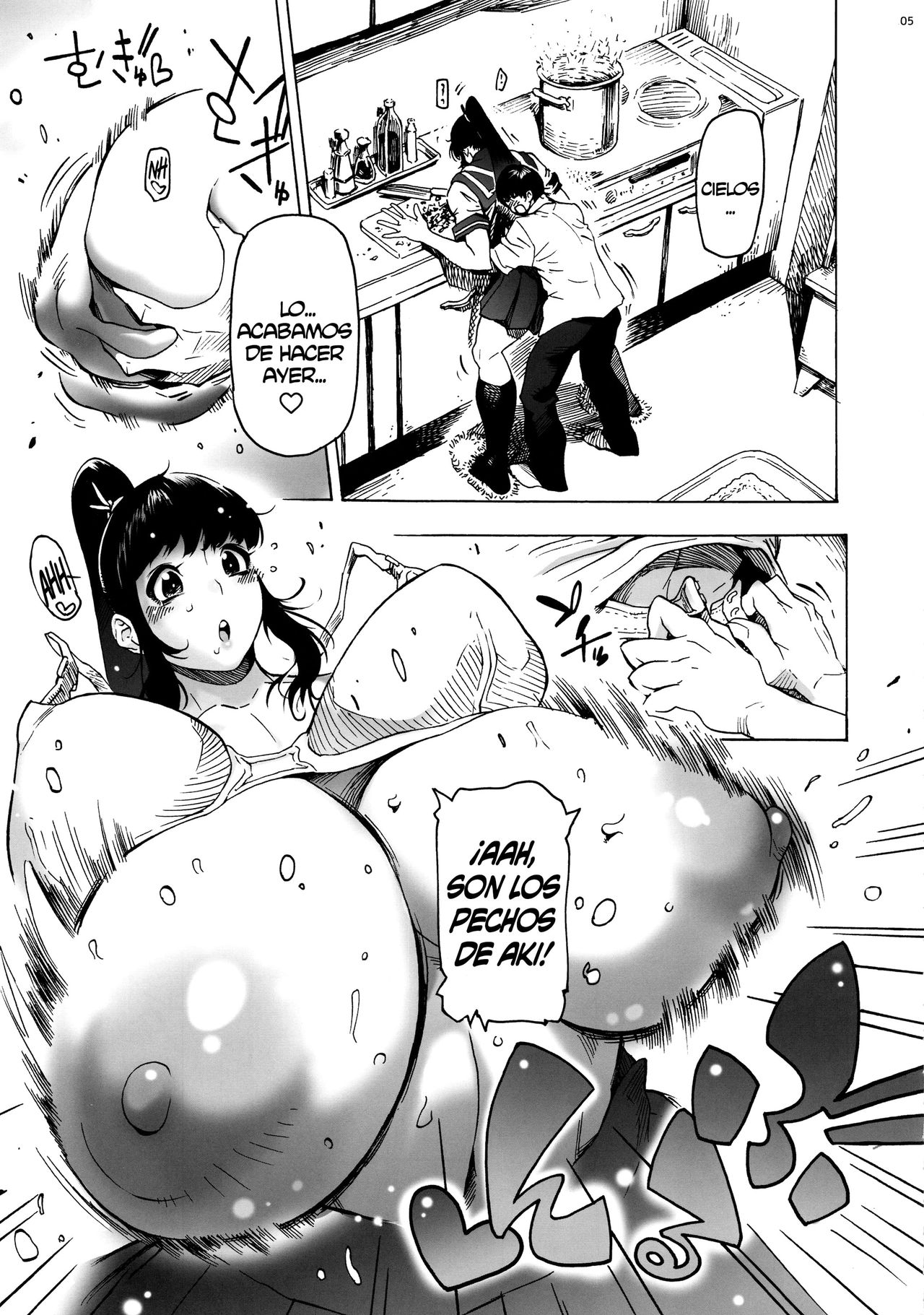 COMIC1☆13) [Kocho Kocho Koukou (Bonten)] Osananajimi wa, JK Ponyta [Spanish] [NTINFS] image number 6