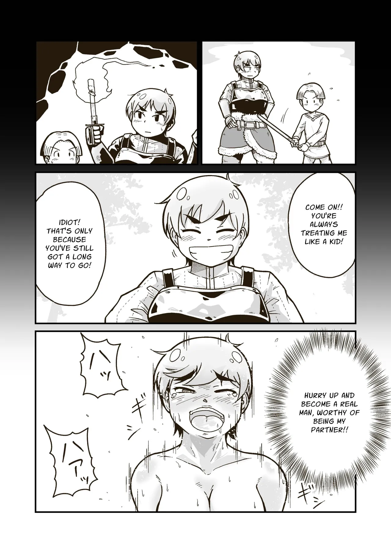 [GalleryCraft (Craft)] Me and My Master's Adventure Log ~Newbie Adventurer and Veteran Warrioress' First Time~ [English] [Leonardo DoJinshi] 画像番号 24