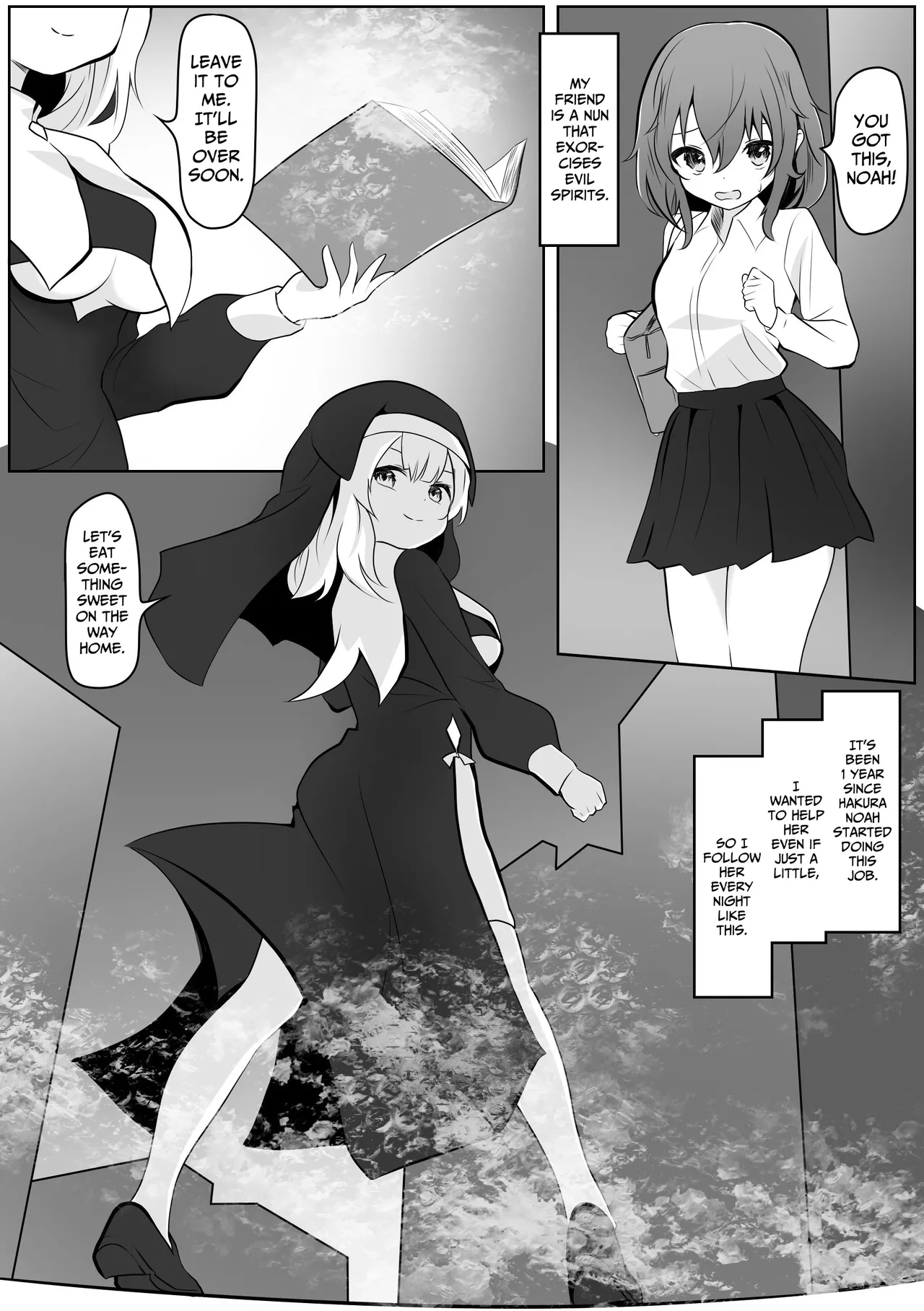 [Ayame Garden (Kakitsubata Ayame)] Runa no Ahimitsu no Futanari Ecchi | Runa x Noa Secret Futanari Sex [English] [BlinkT] image number 3