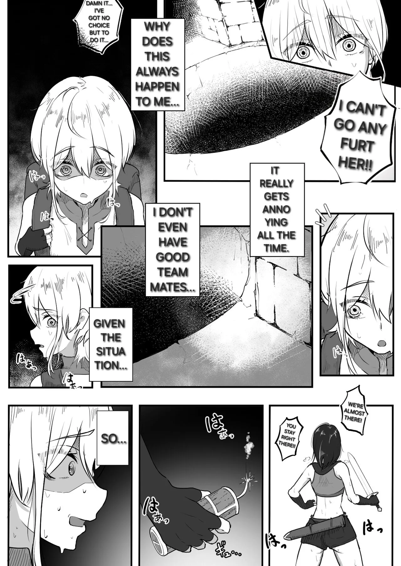 [Obake no Ringoya-san (Yuu Ringo)] Jigoujitoku de Shokushu ni Tsukamatta Boukensha Mugen Cli Iki Jigoku to Hajimete no Chikubi Iki | An adventurer who got captured by tentacles due to her own mistakes [English] [Alyssaquenn] 画像番号 4