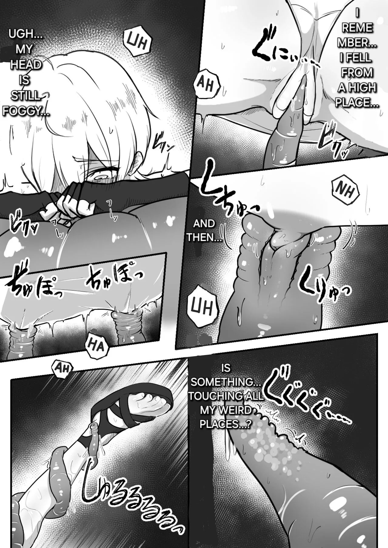 [Obake no Ringoya-san (Yuu Ringo)] Jigoujitoku de Shokushu ni Tsukamatta Boukensha Mugen Cli Iki Jigoku to Hajimete no Chikubi Iki | An adventurer who got captured by tentacles due to her own mistakes [English] [Alyssaquenn] 画像番号 8