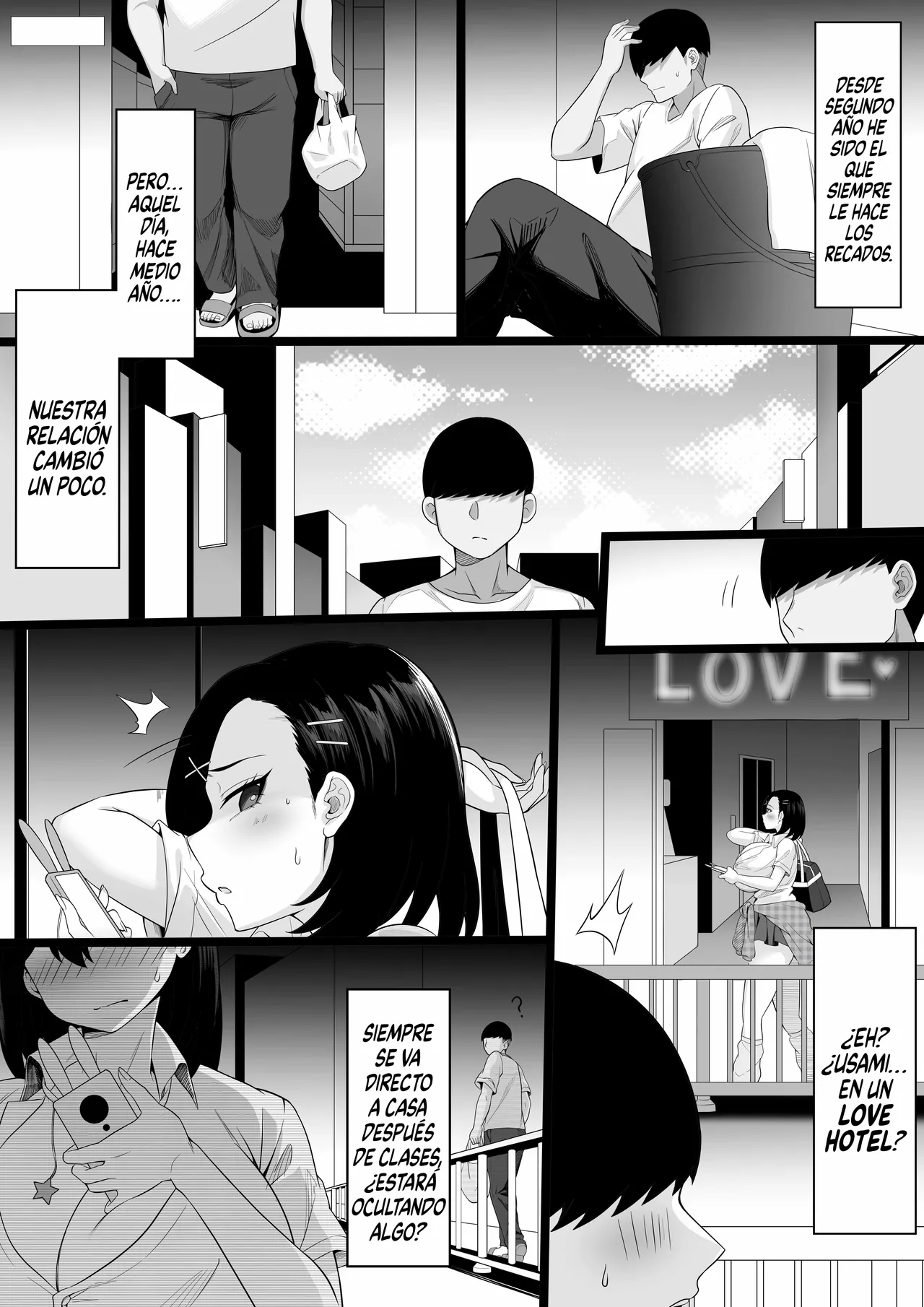 [Anabuki Bouhatei] Bakunyuu Gal no Kakushigoto｜El Secreto de la Gal Tetona [Spanish] [Kejotan] [Digital] image number 8