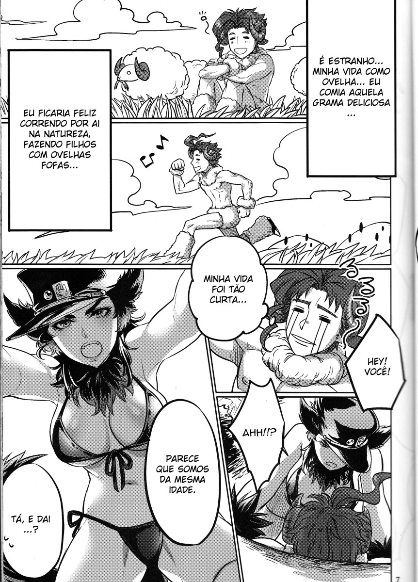 (Golden Stars 2) [g-rough (Kotatsu)] Tabechau zo!! (JoJo's Bizarre Adventure) [Portuguese-BR] [YatoGamiXD] 이미지 번호 7