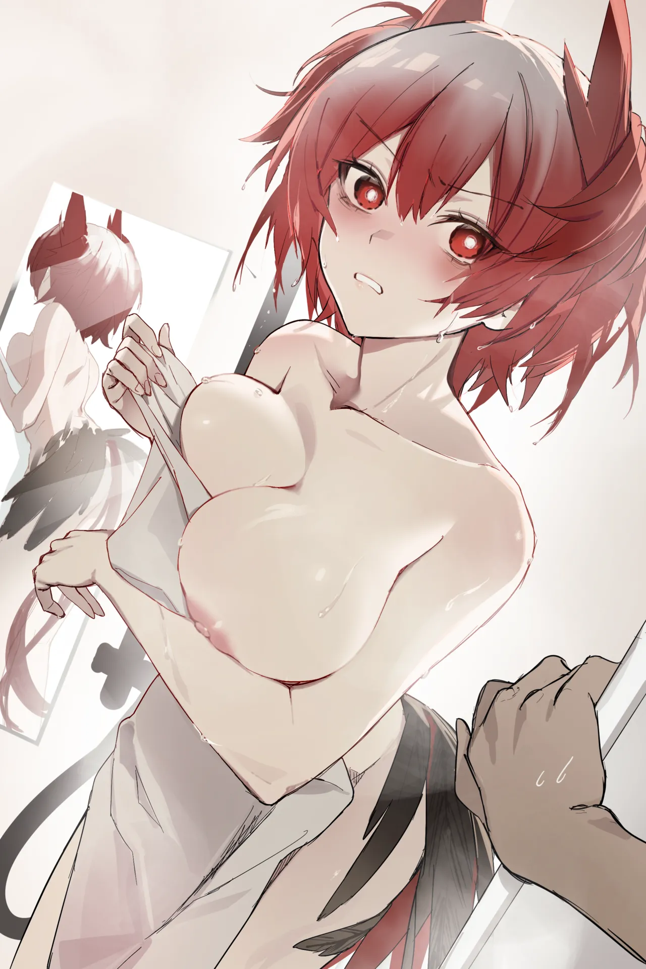 [おこめつぶ] フィアメッタとラッキースケベ (アークナイツ) 이미지 번호 1