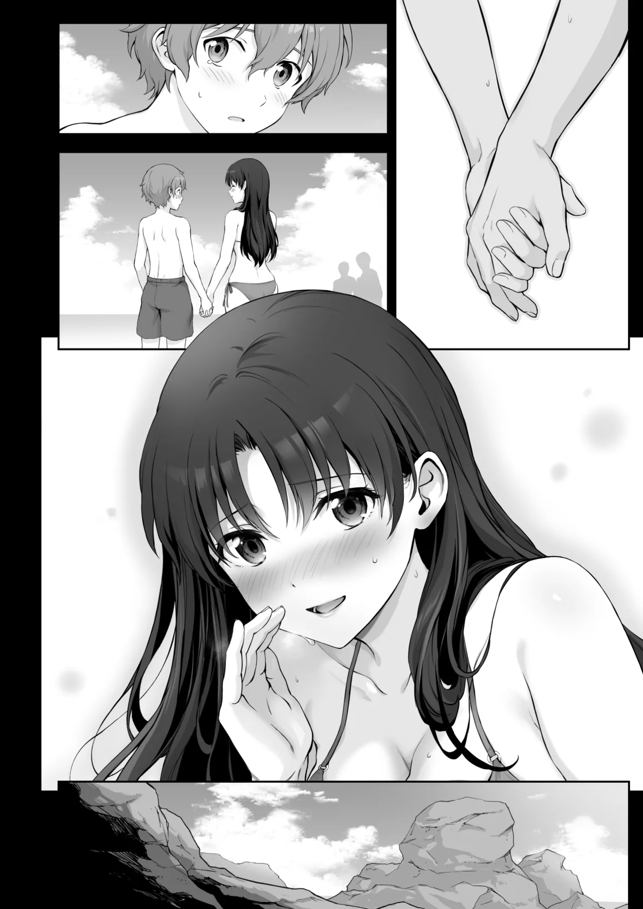 [Chacharan] Beach de Motemote no Senpai to Kakurete Ecchi na Koto suru Hanashi "Tsuzuki" 图片编号 8