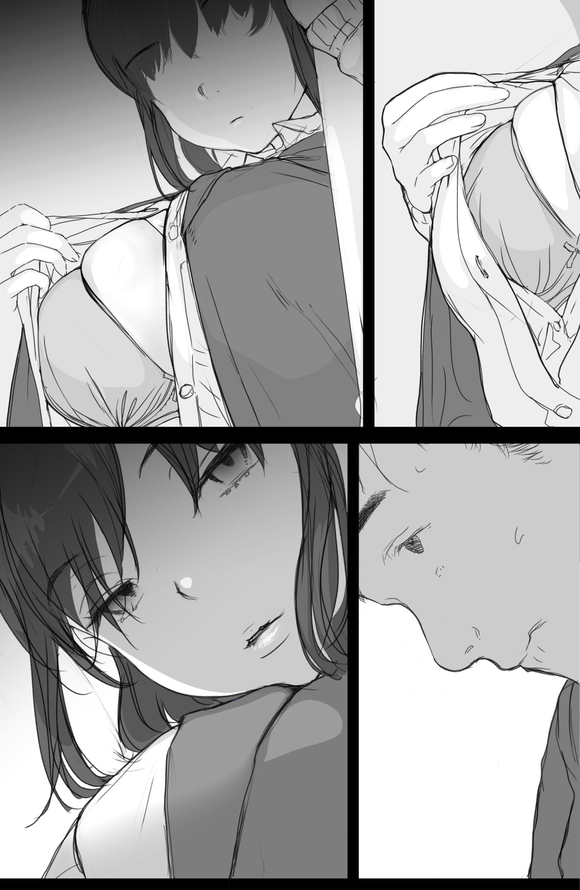 [Komatsuna Salad (Hazuki Ten)] Tsuukin Densha de Oppai o Mise ni Kuru Musume ga Ite Komattemasu｜Estoy teniendo problemas con la chica que me enseña sus pechos en el tren de camino al trabajo cada vez que estamos cerca [Spanish] [Imperio Scan] numero di immagine  10