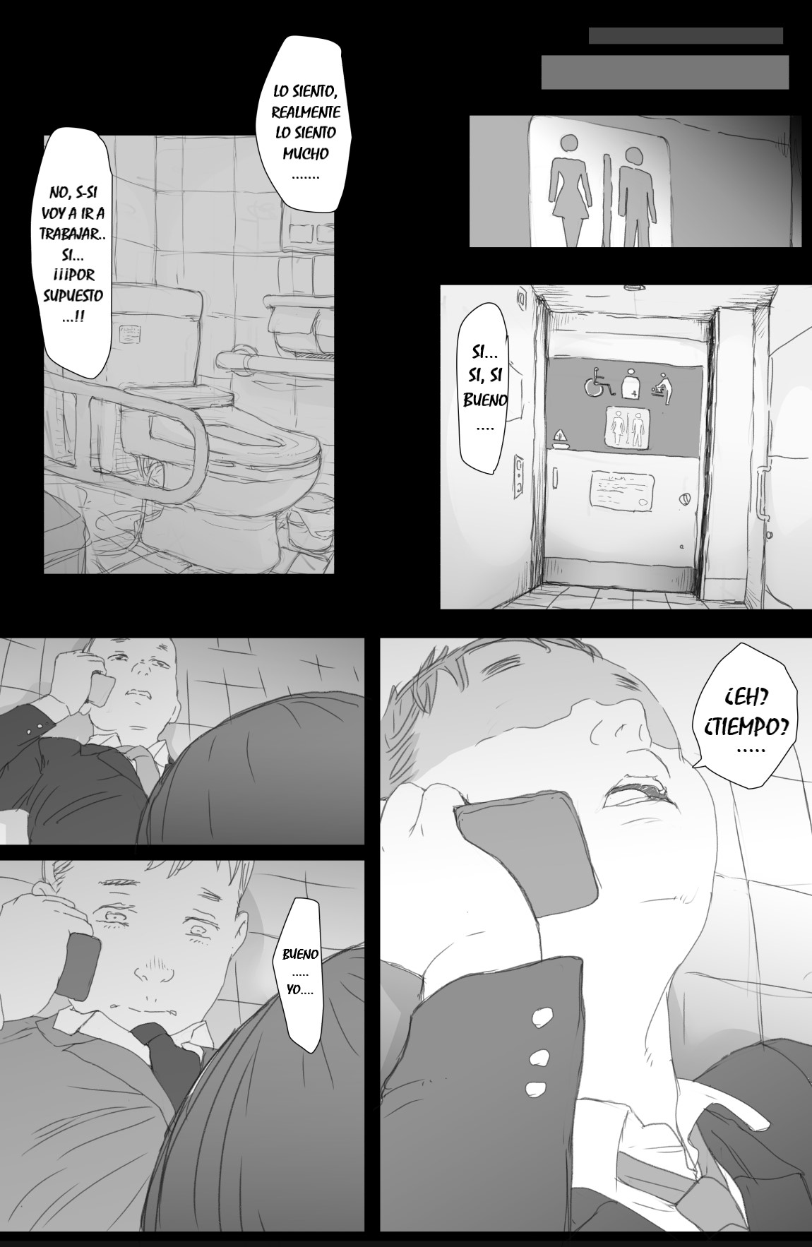 [Komatsuna Salad (Hazuki Ten)] Tsuukin Densha de Oppai o Mise ni Kuru Musume ga Ite Komattemasu｜Estoy teniendo problemas con la chica que me enseña sus pechos en el tren de camino al trabajo cada vez que estamos cerca [Spanish] [Imperio Scan] numero di immagine  48