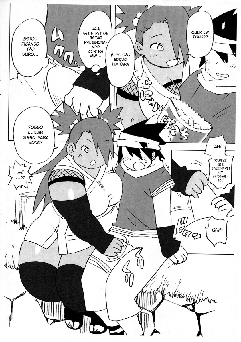 [UNKNOWN MEAT (Kojima Video)] Akimichi Chocho Tadaima Kunoichi Shugyochu (Boruto) [Portuguese-BR] numero di immagine  4