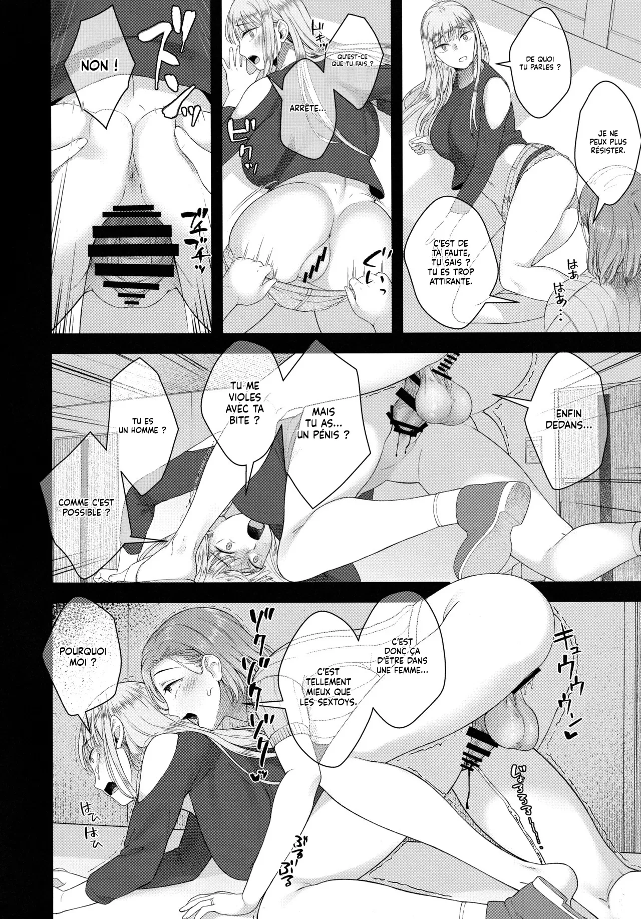 (Futaket 29) [Silicon Jichou (Condessa)] Hiiragi Haruko wa ○○○ o Hayashita | Une Mère au foyer en manque d'argent s'est fait pousser un Pénis [French] [Lopxi] Bildnummer 17