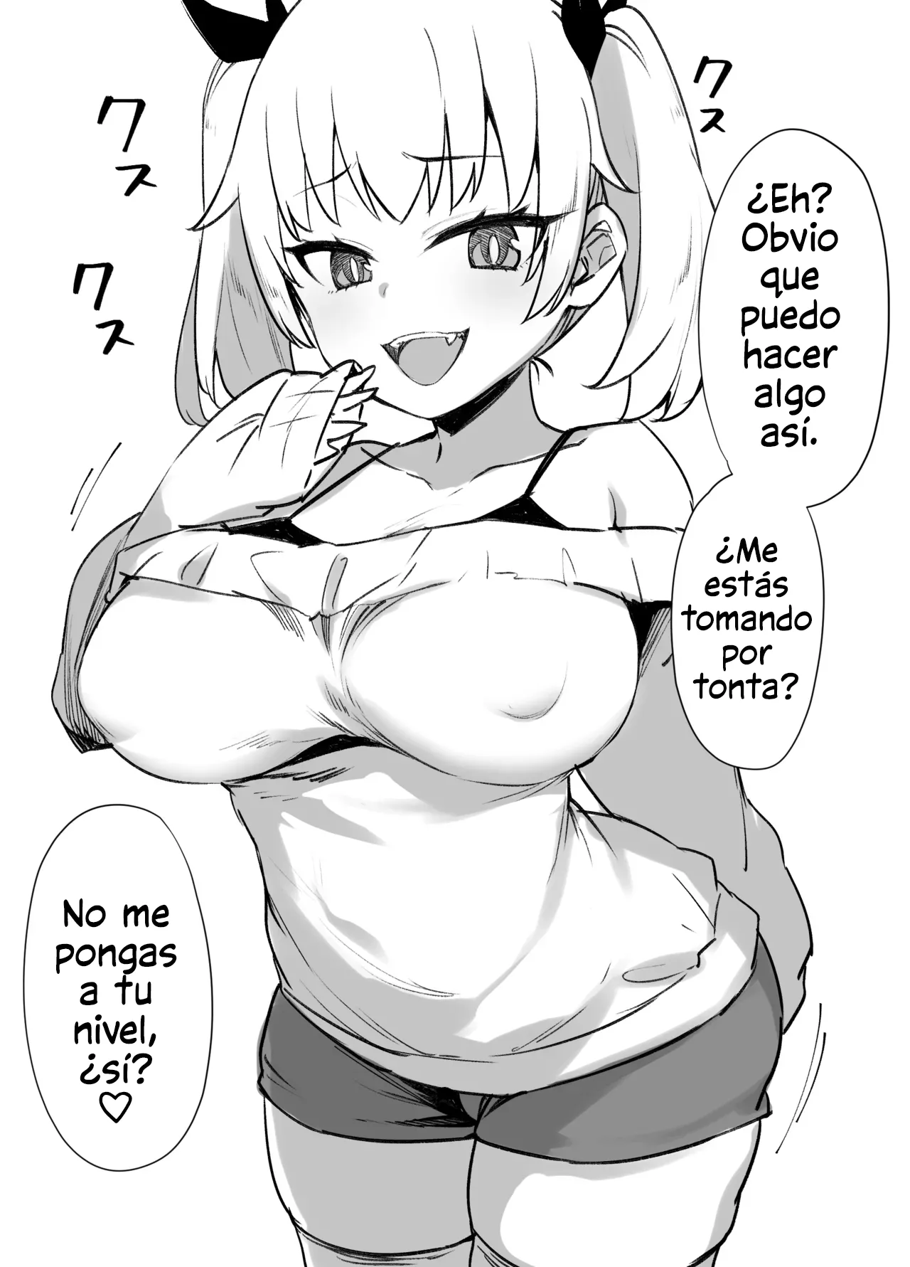 [Kusayarou] Mesugaki ni Oshioki [Spanish] image number 1