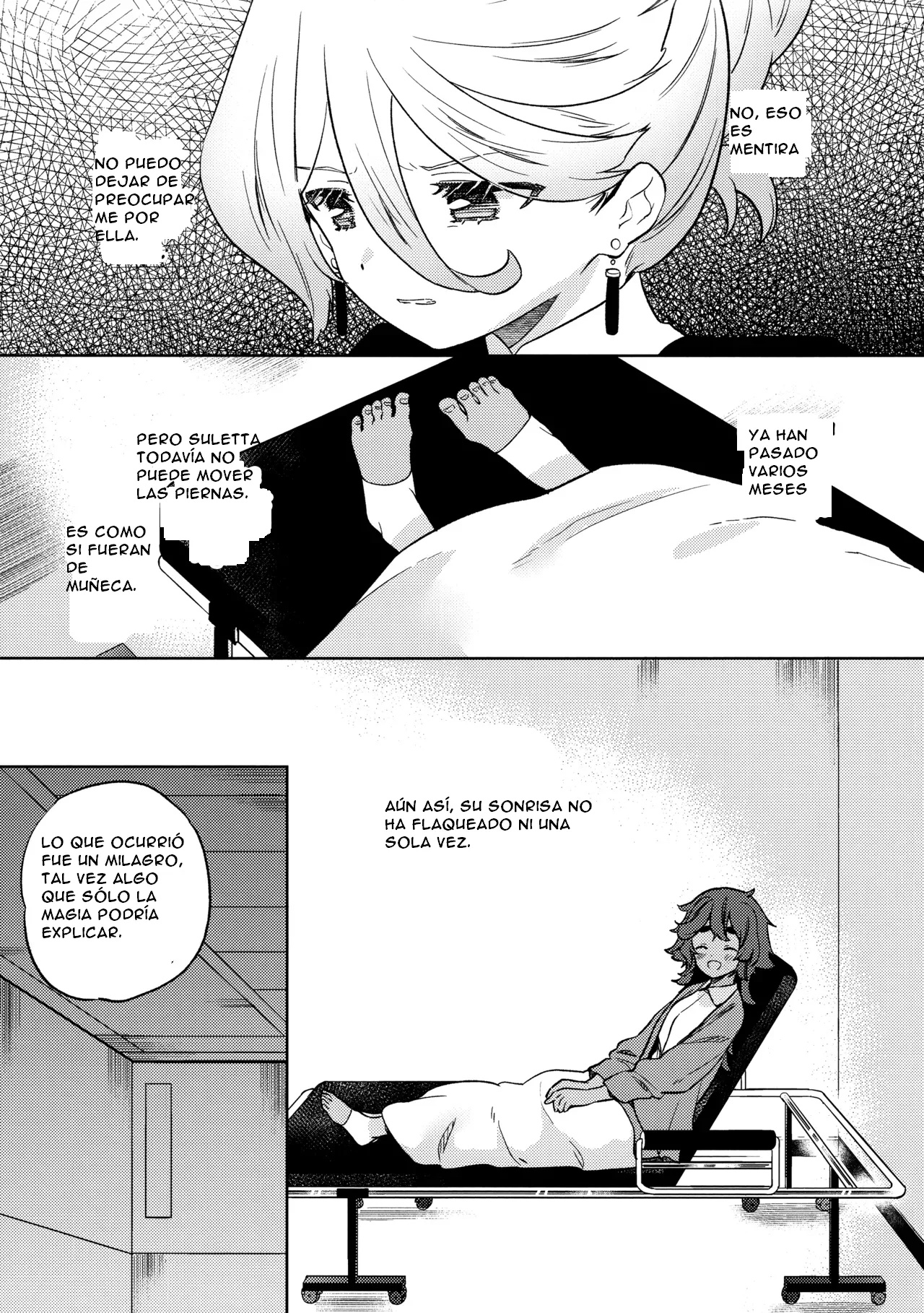 (C102) [Gutsutoma (Tachi)] Kienai Ato, Egao No Riyuu, Onaka Ga Suite. (Mobile Suit Gundam: The Witch from Mercury) [Spanish] [CristoferDeLosAndes] 图片编号 8