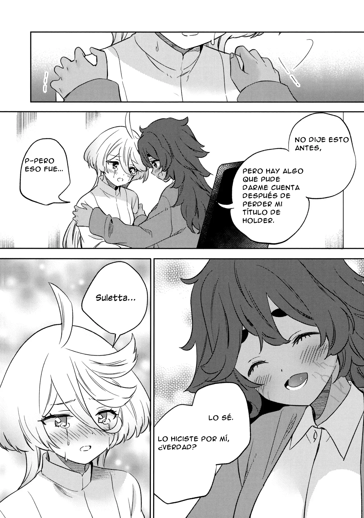 (C102) [Gutsutoma (Tachi)] Kienai Ato, Egao No Riyuu, Onaka Ga Suite. (Mobile Suit Gundam: The Witch from Mercury) [Spanish] [CristoferDeLosAndes] 图片编号 25