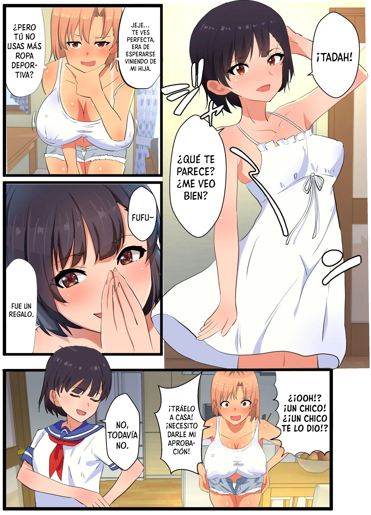 [tarobaumu] ~NTR Kazoku~ Kazoku Omoi no Tsuyoki na Moto Yanmama ga Musuko no Tomodachi no SeFri Benki ni Ochiru made [Spanish] [Lanerte] изображение № 5