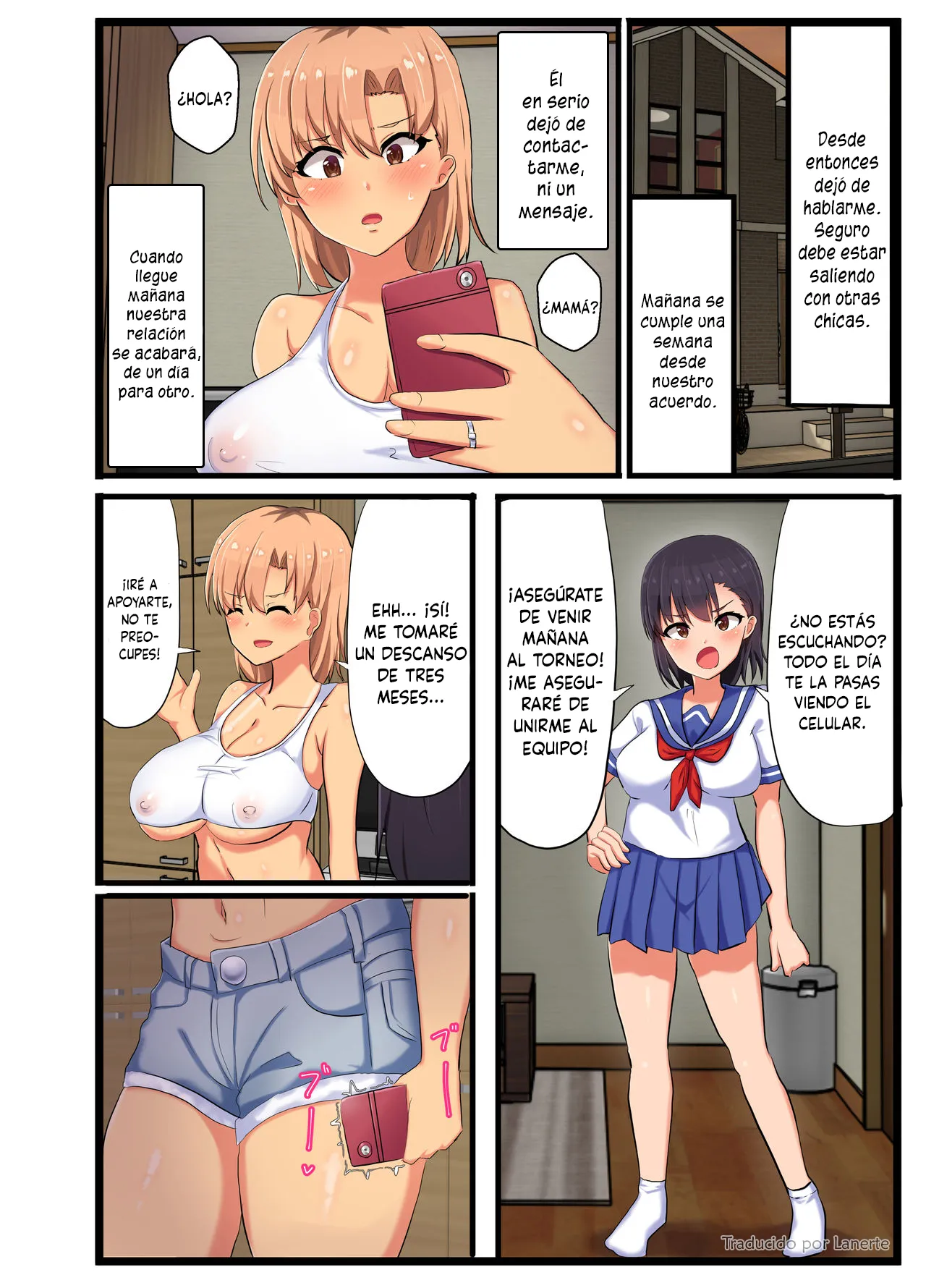 [tarobaumu] ~NTR Kazoku~ Kazoku Omoi no Tsuyoki na Moto Yanmama ga Musuko no Tomodachi no SeFri Benki ni Ochiru made [Spanish] [Lanerte] изображение № 28