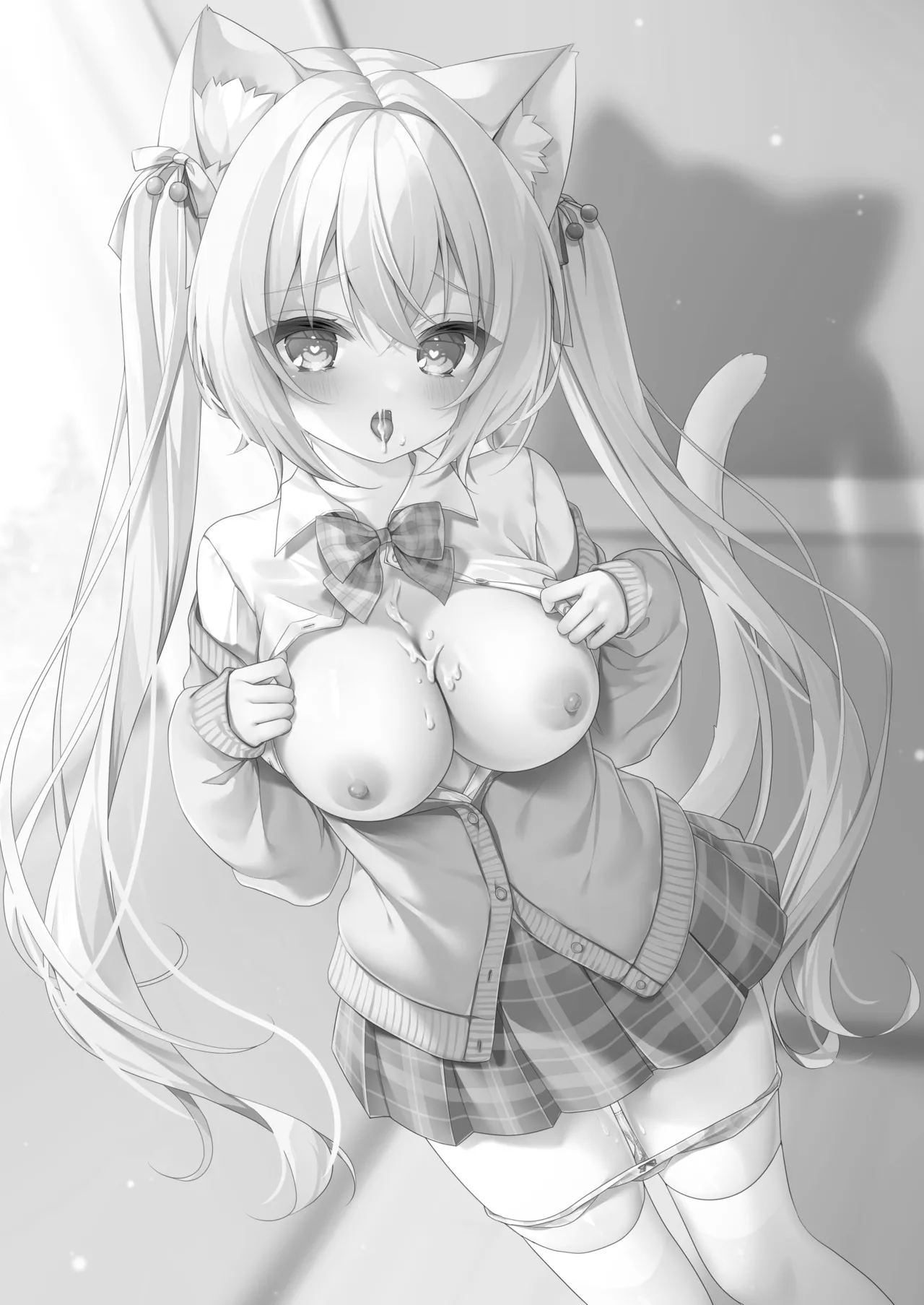 [ももちあ教 (桃稚ちあ)] 発情ネコのお世話の仕方3〜チェリー編保健室で誘惑発情H〜 [DL版] image number 2