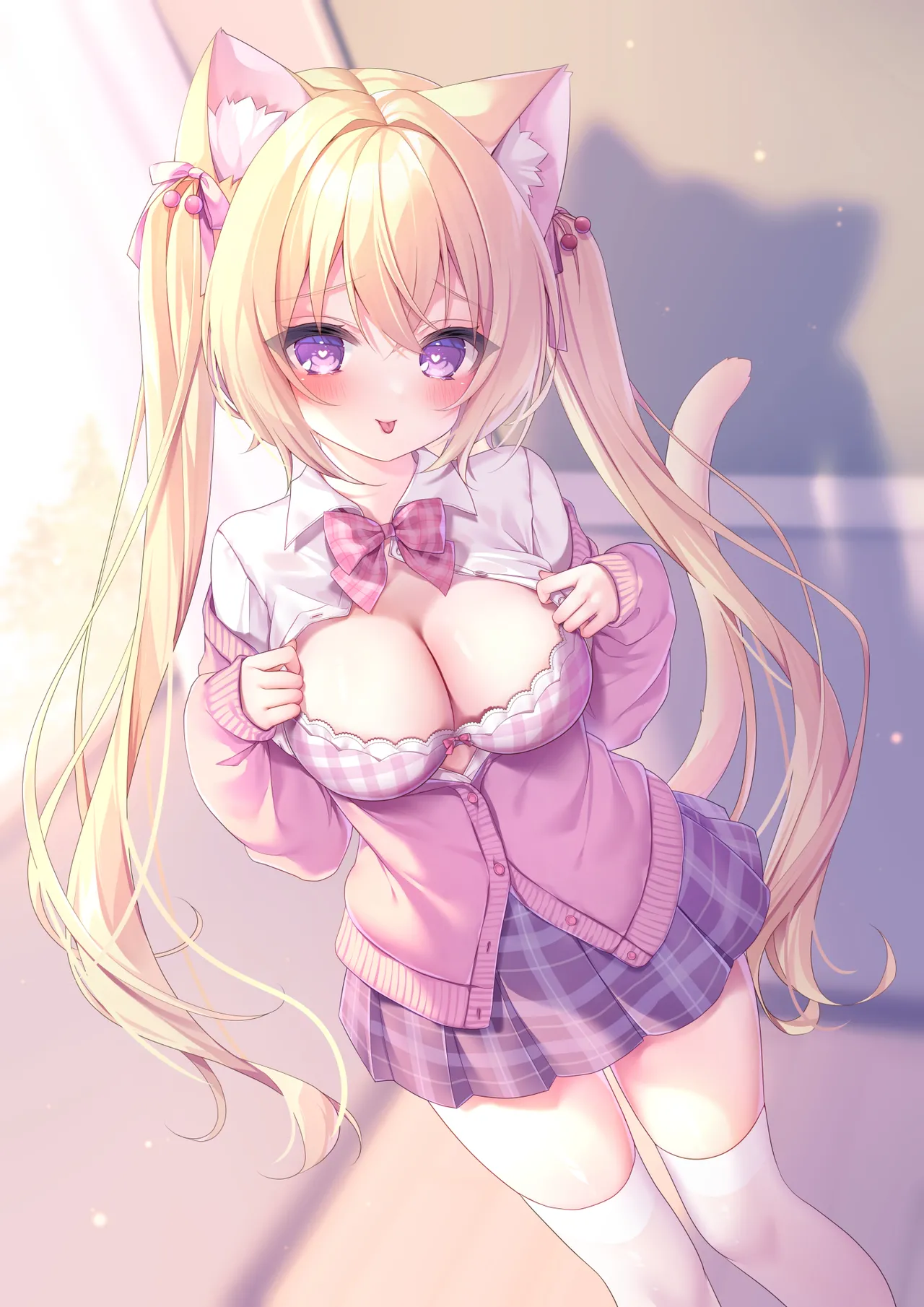 [ももちあ教 (桃稚ちあ)] 発情ネコのお世話の仕方3〜チェリー編保健室で誘惑発情H〜 [DL版] image number 23