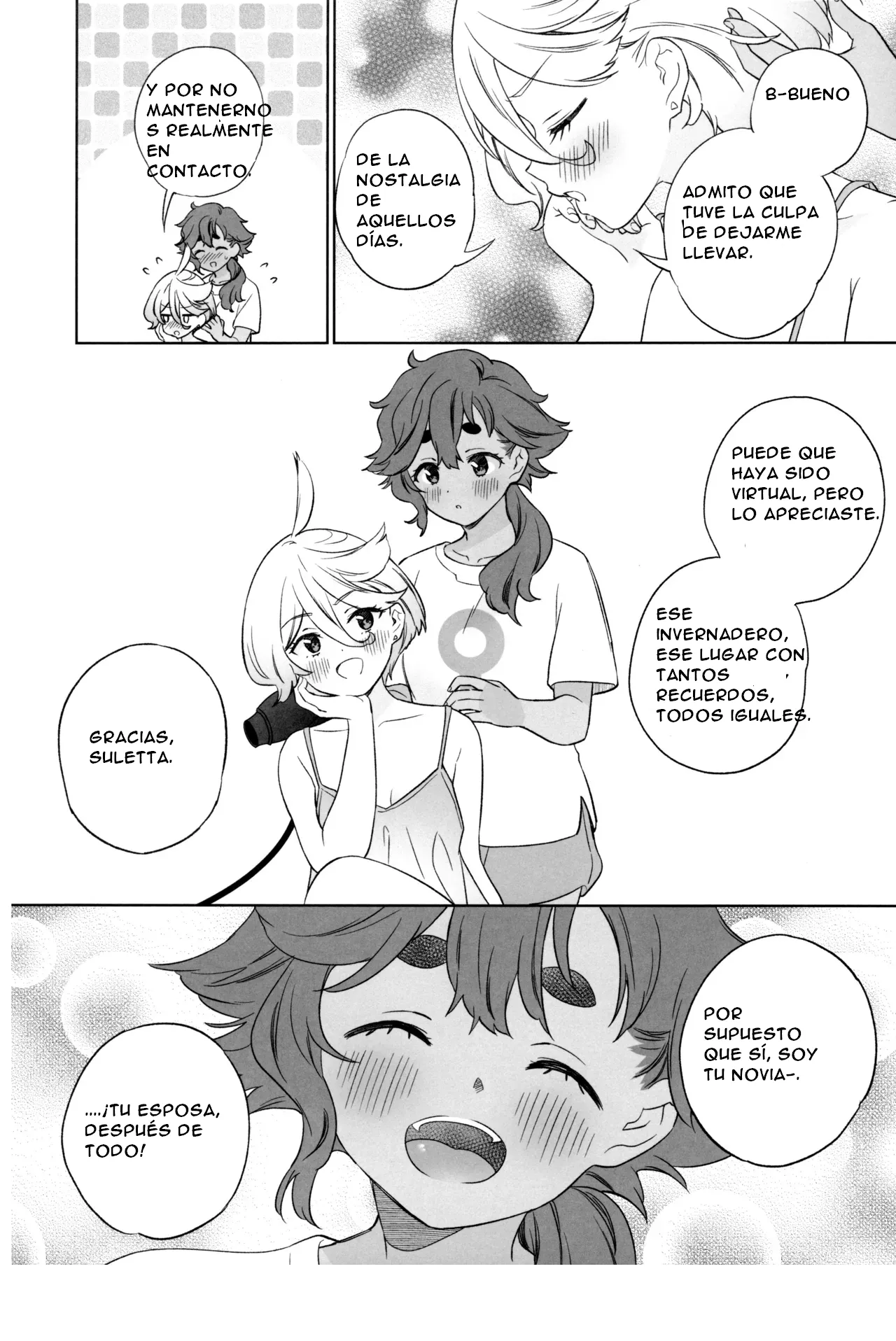 (C103) [Gutsutoma (Tachi)] Greenhouse Nostalgia (Mobile Suit Gundam: The Witch from Mercury) Spanish](CristoferDeLosAndes) 图片编号 28