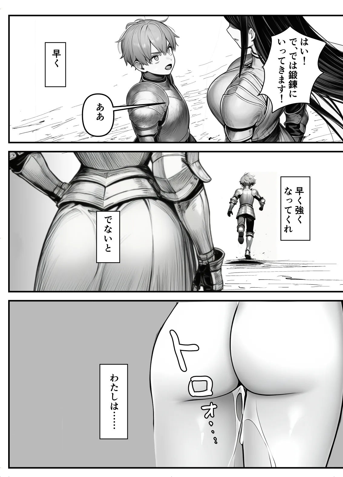 【フル漫画】女騎士団長、屈服メス堕ちNTR〜憧れのオルティーナ団長が負けた日〜｜夜あくび小隊 numero di immagine  39