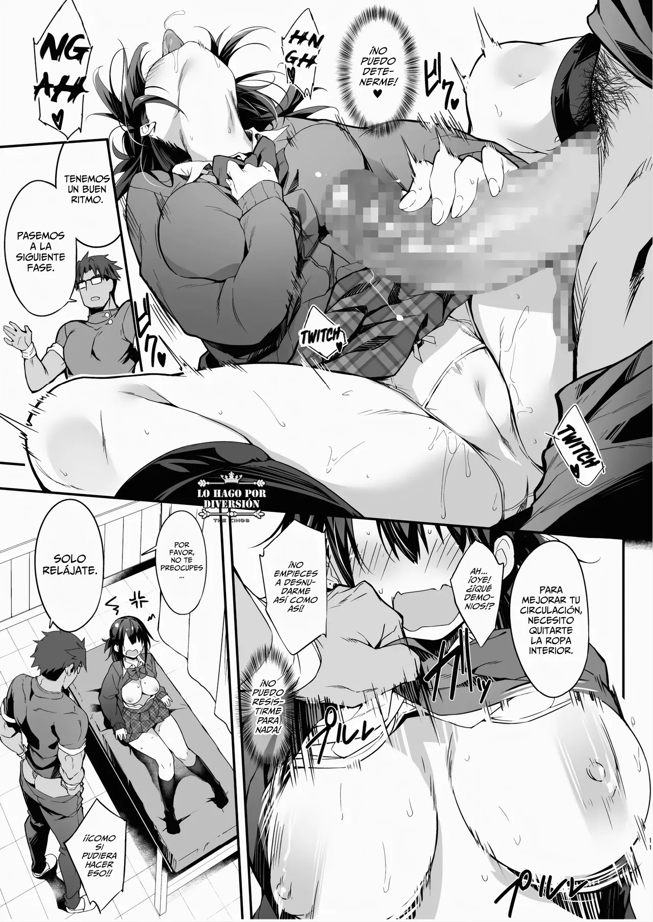 [Otukimi Koubo (Akizora Momidi)] Hikou Seitai de Seikando MAX Shijutsu Sarechau JK.｜Las Zonas Erógenas de una Chica de Preparatoria se Ponen al Máximo por Acupresión. [Spanish] [WOLFGANGSCAN] [Digital] изображение № 12