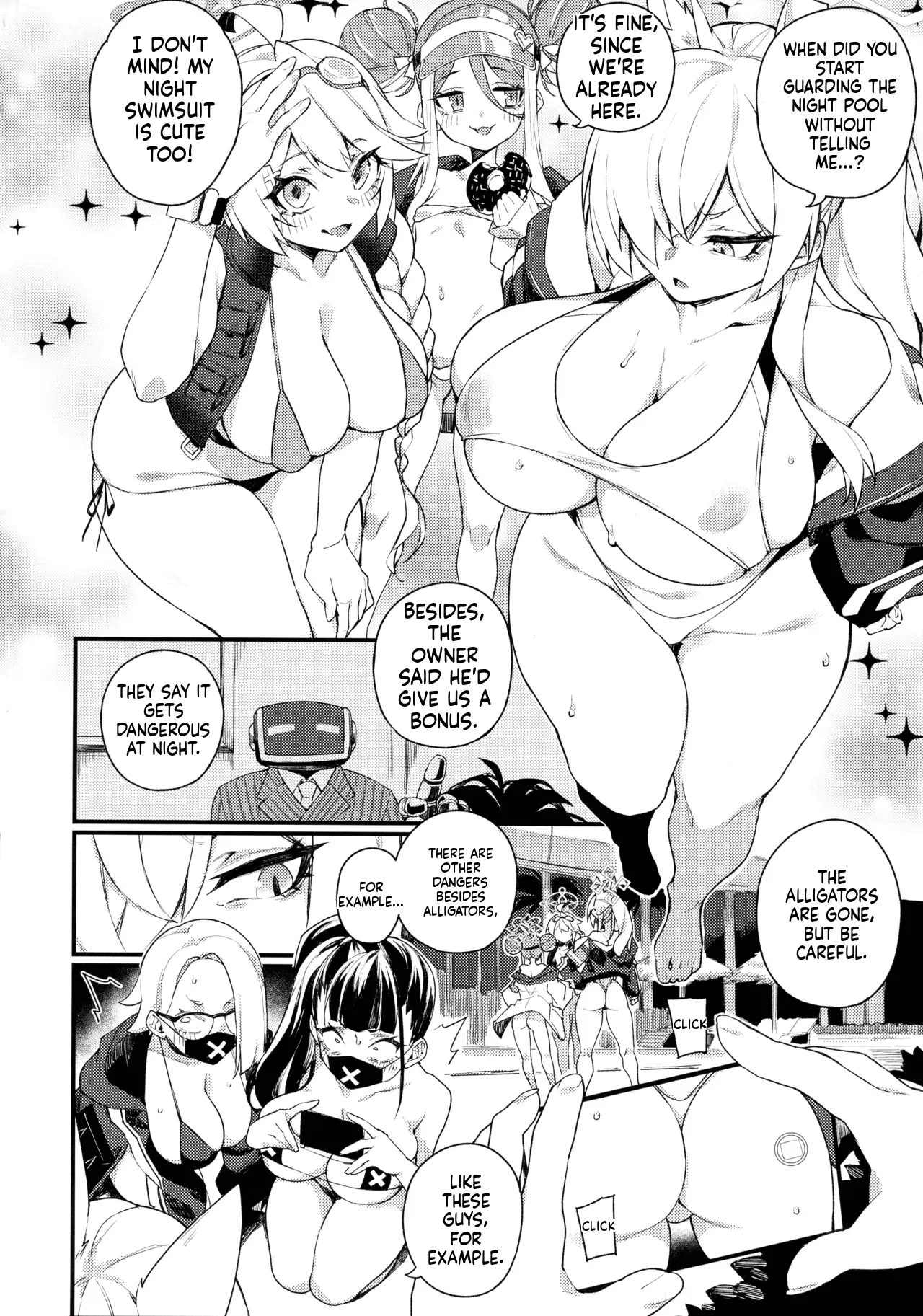 (C106) [SEVEN TAILS (Fukuinu)] NIGHT POOL HOUND DOG (Blue Archive) [ English ] [ MTL ] image number 4