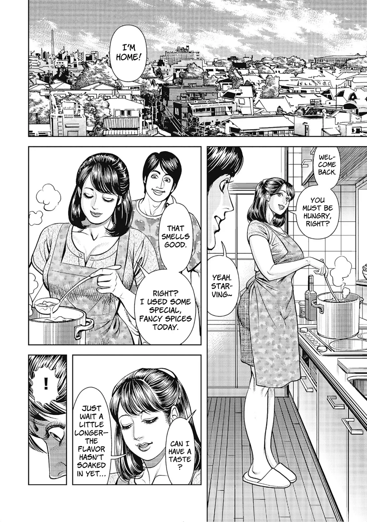 [Senor Daietsu] Otto no soba de okasarete | Secret Play (Oku-sama-tachi wa Kyou mo Yokkyuu Fuman) [English] [HentaiLLC] [Digital] image number 2