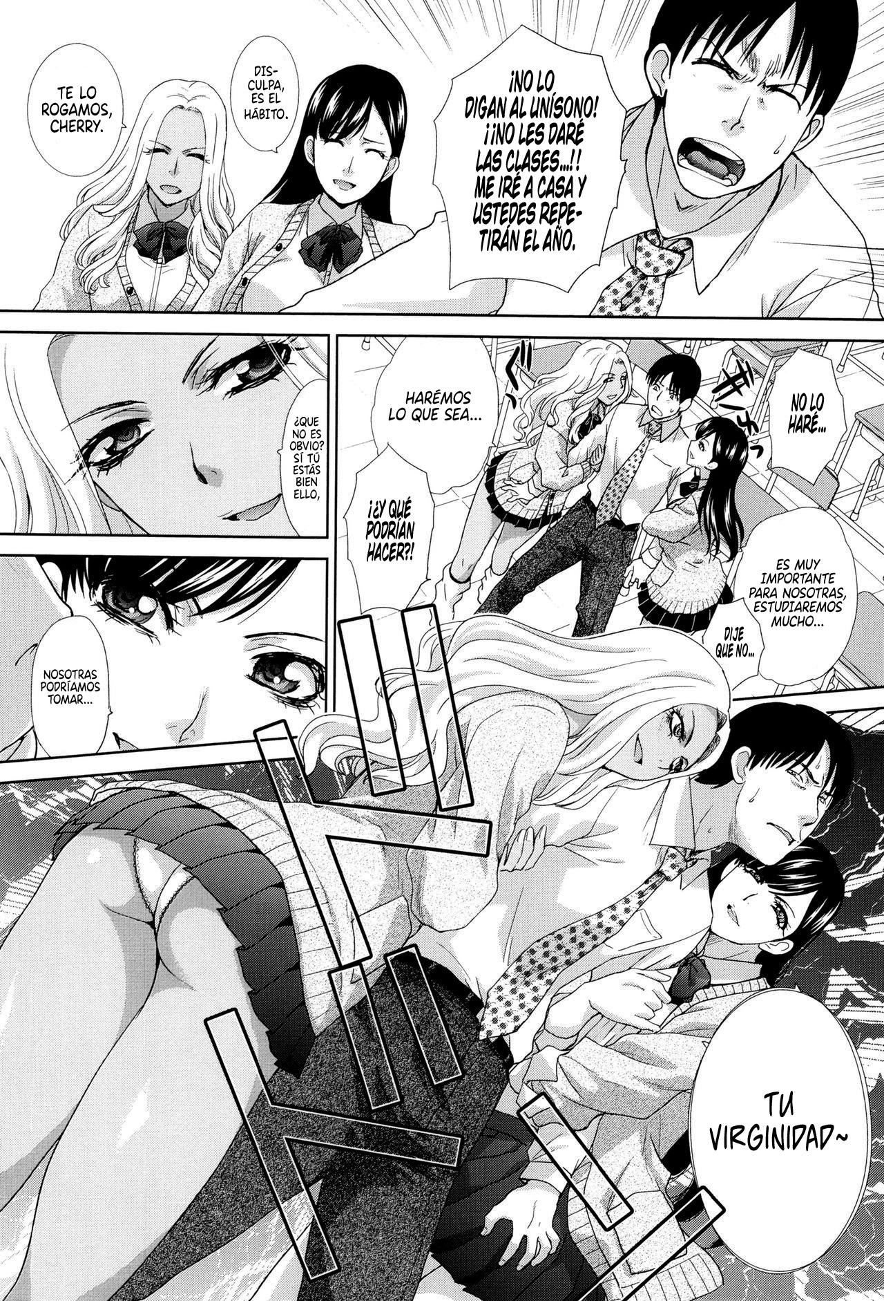 [Itaba Hiroshi] Shiro Kuro JK to Doutei Sensei | Las Dos Gyarus y su Profesor Virgen (Kono Haru, Kanojo ga Dekimashita.) [Spanish] [Centurion Scans] image number 4