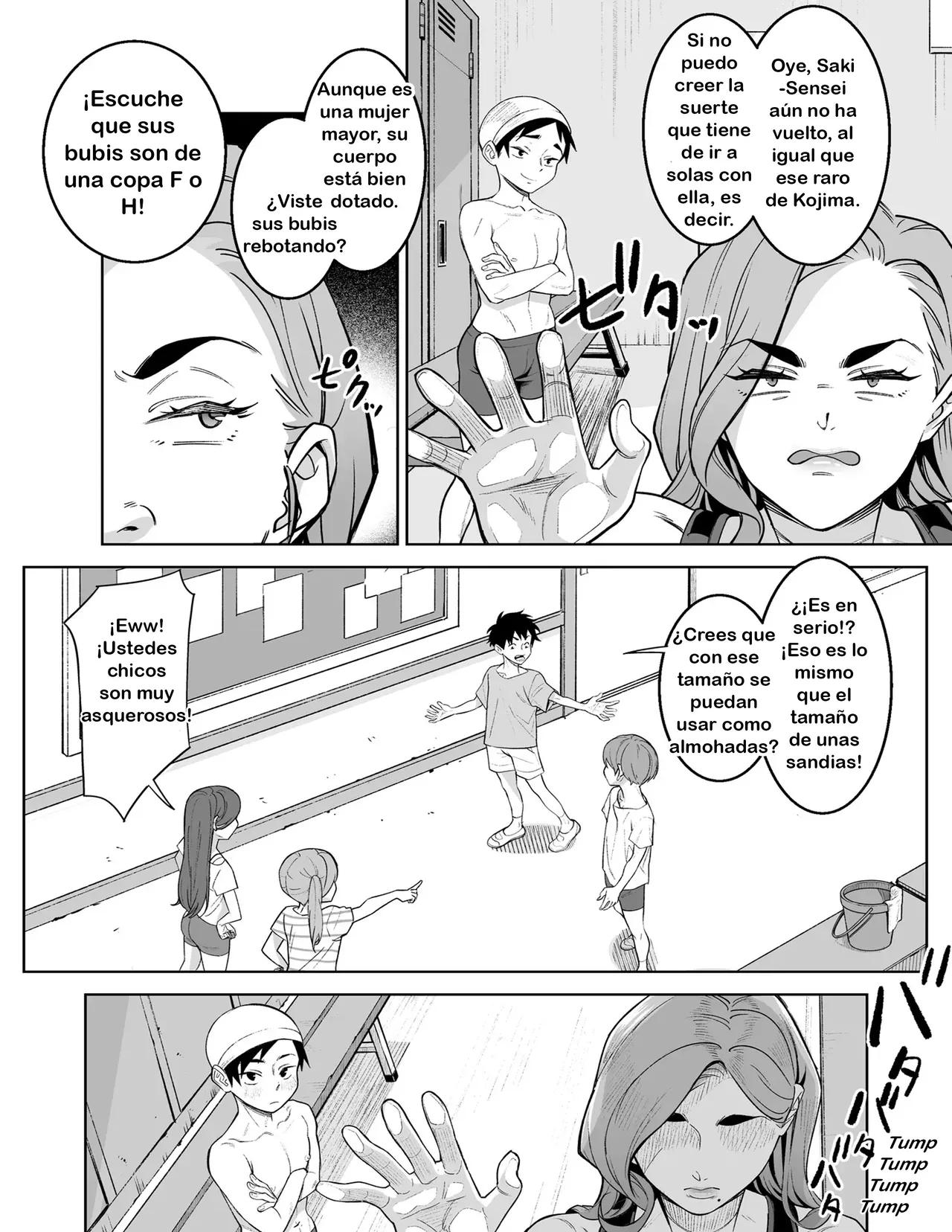 [Ame no Machi, Kecyabbu] Pool de Sensei to Irekawari! | Swapping with the Teacher at the Pool [Spanish] [TF Scans] 이미지 번호 9