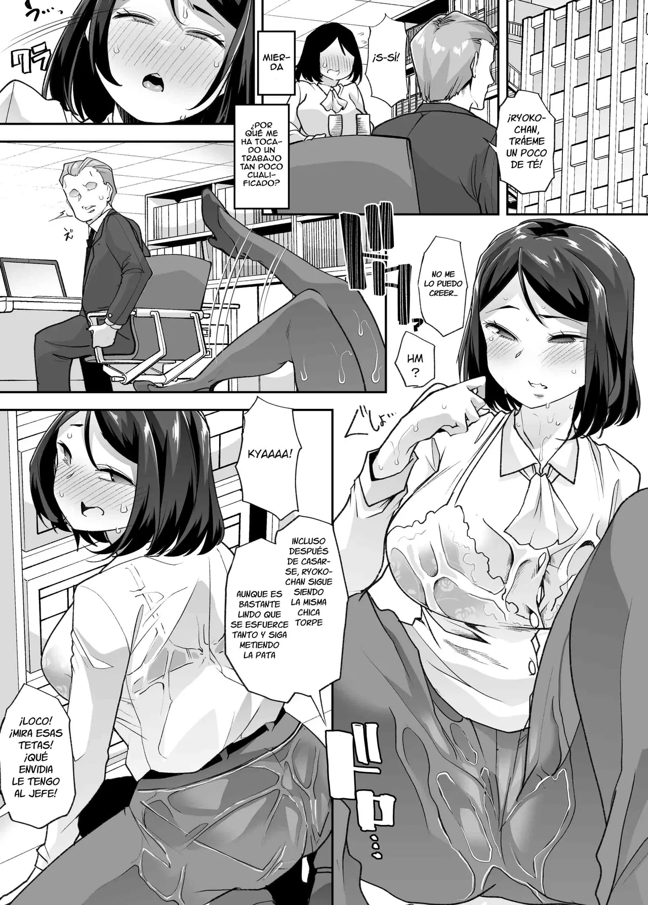 [Amulai Sweets Factory (Mitsuhime Moka)] Nyotaika Shita Ore no Kutsujoku Hitozuma Seikatsu [Spanish] [TF Scans] image number 18