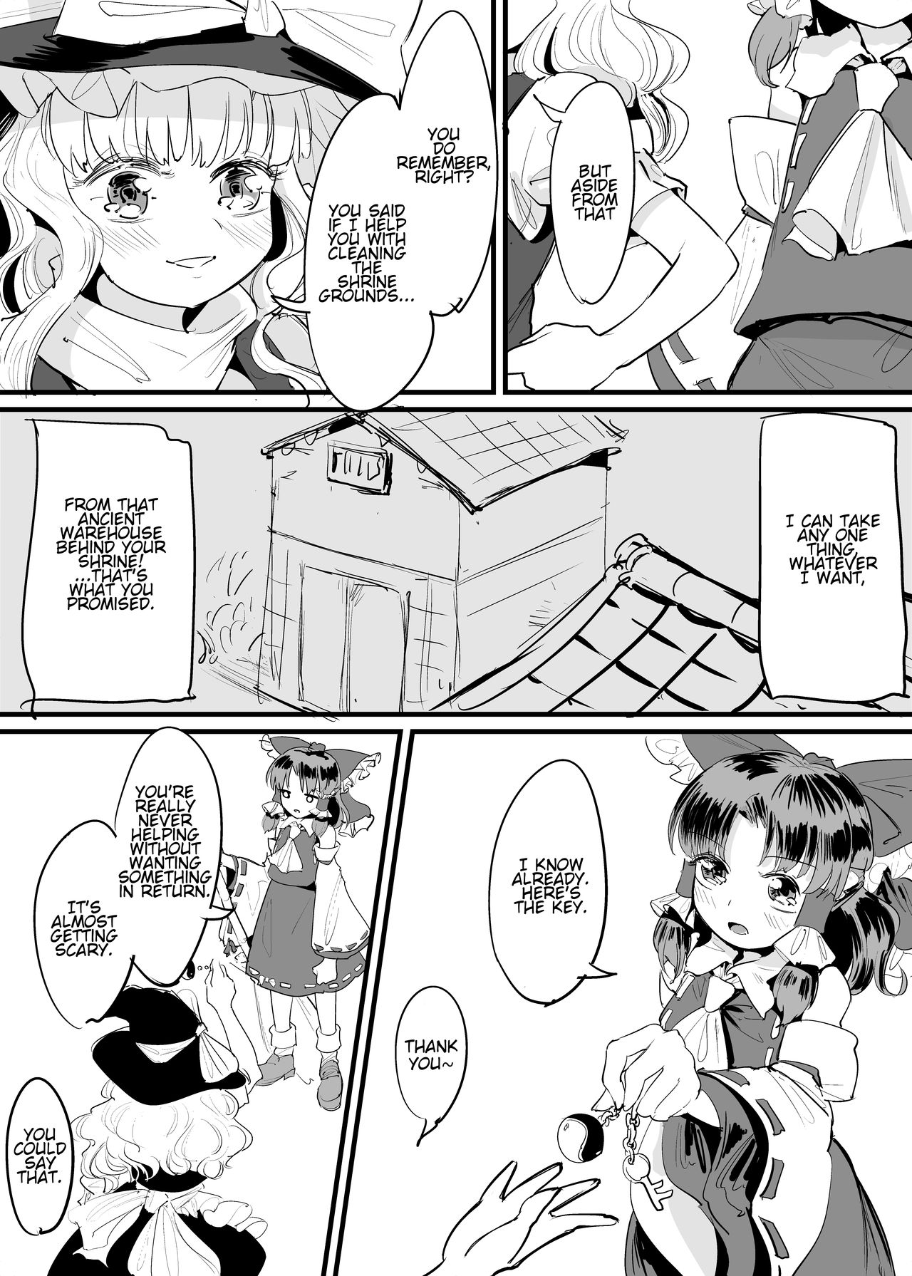 [Gunnjou Yosio] Marisa Shokushu Manga | A Marisa Tentacle Manga (Touhou Project) [English] 이미지 번호 2