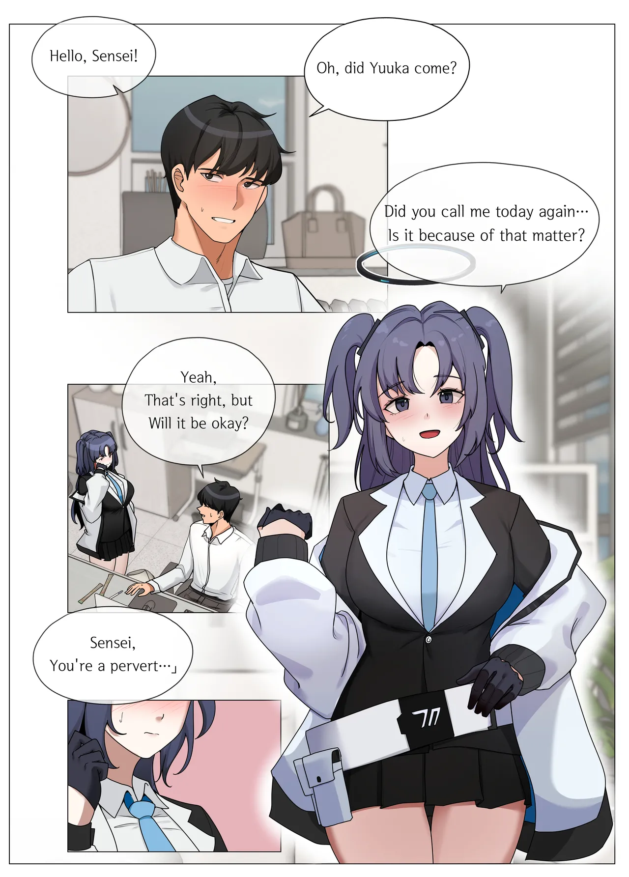 [Mujikami] sex with Yuuka (Blue Archive) [English] 图片编号 2