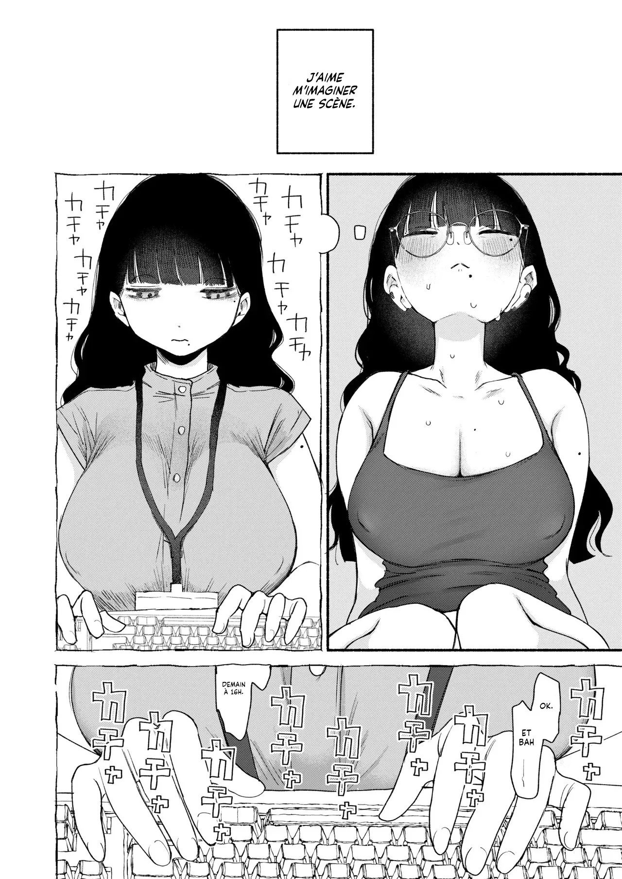 [Hiramaru Shobou (Hiramaru Akira)] Majime de Uchiki na Uchida-san no Onanie o Mada Daremo Miteinai | Personne n'a encore vu Uchida, si sérieuse et timide, se masturber au bureau [French] [Lopxi] image number 8