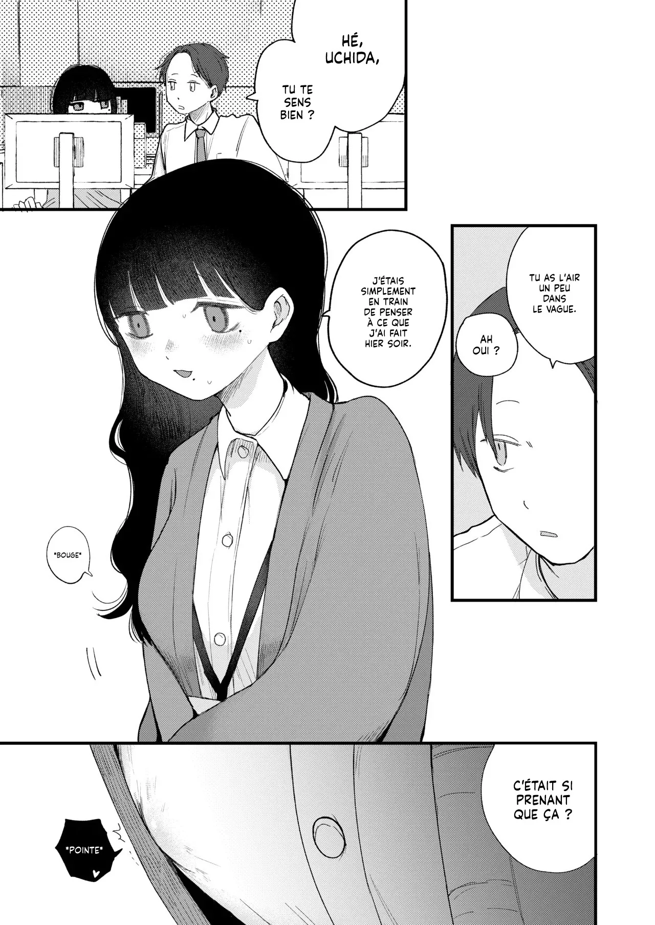 [Hiramaru Shobou (Hiramaru Akira)] Majime de Uchiki na Uchida-san no Onanie o Mada Daremo Miteinai | Personne n'a encore vu Uchida, si sérieuse et timide, se masturber au bureau [French] [Lopxi] image number 28