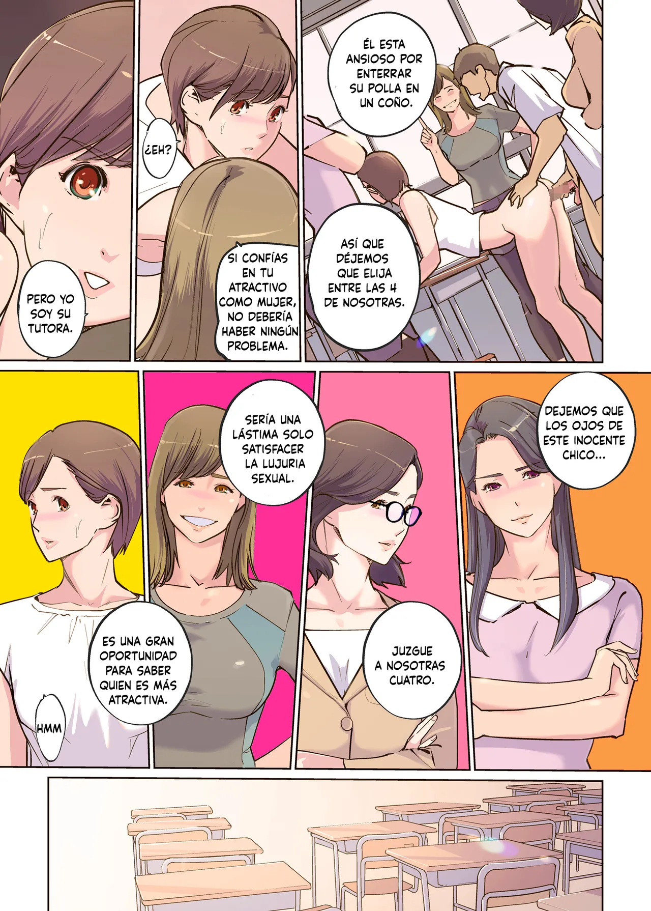 [clone人間] Jokyōshi 4-ri no hate naki mesubato [Spanish] 画像番号 15