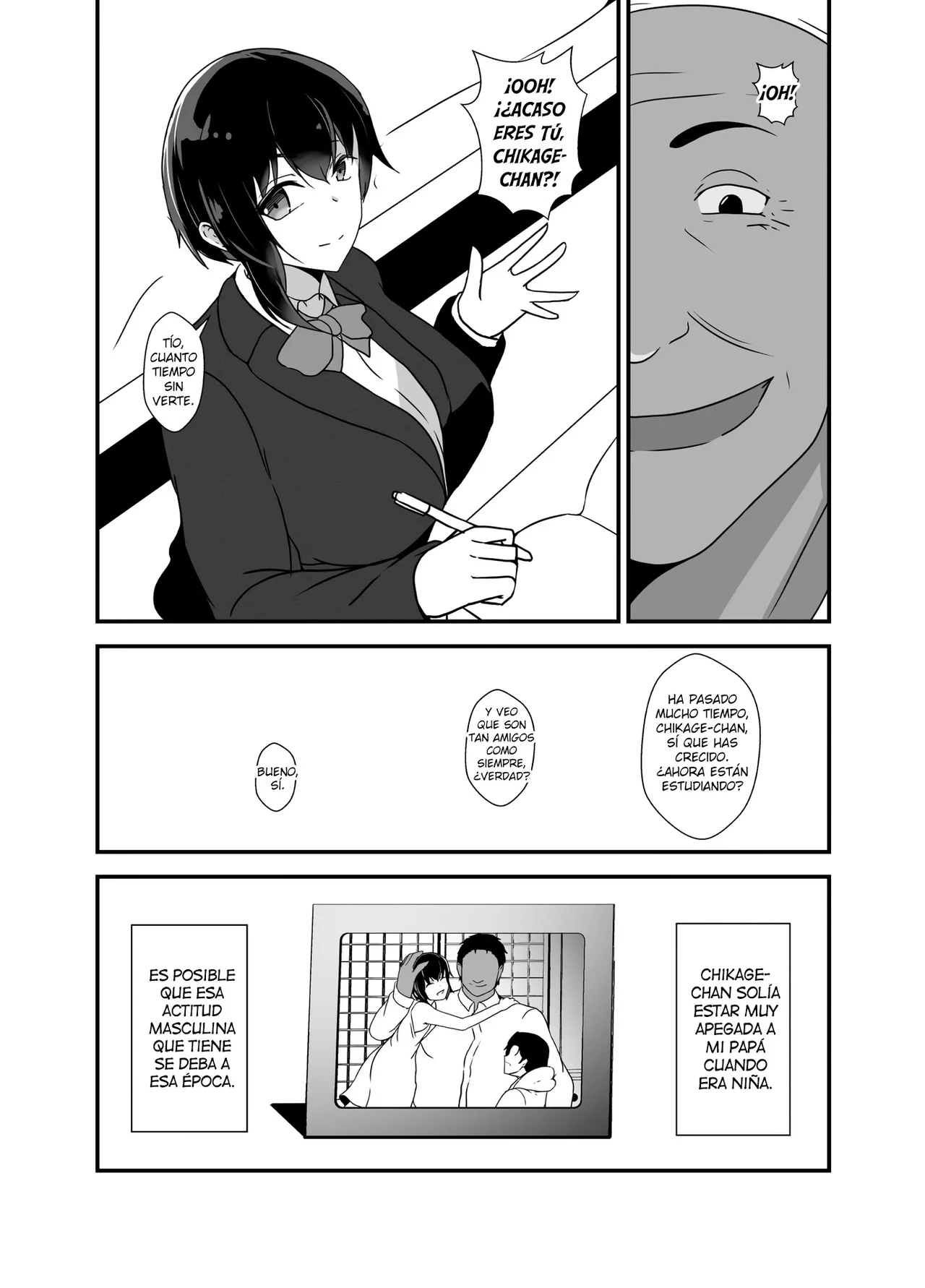 [Hyoui no jikan] Otokomasarina osananajimi tousanno maedewa mesuninaru [Spanish] [Hellsing Scans] imagen número 9