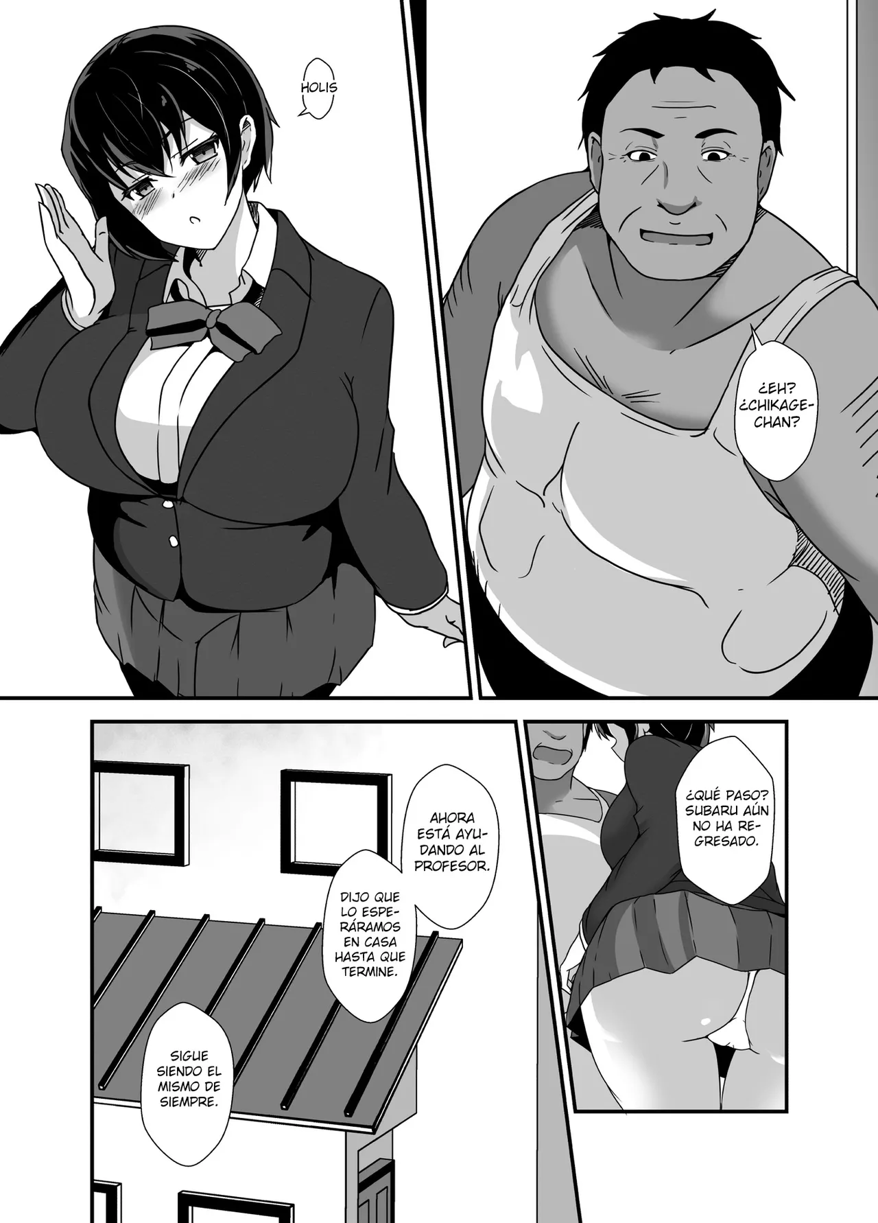 [Hyoui no jikan] Otokomasarina osananajimi tousanno maedewa mesuninaru [Spanish] [Hellsing Scans] imagen número 14