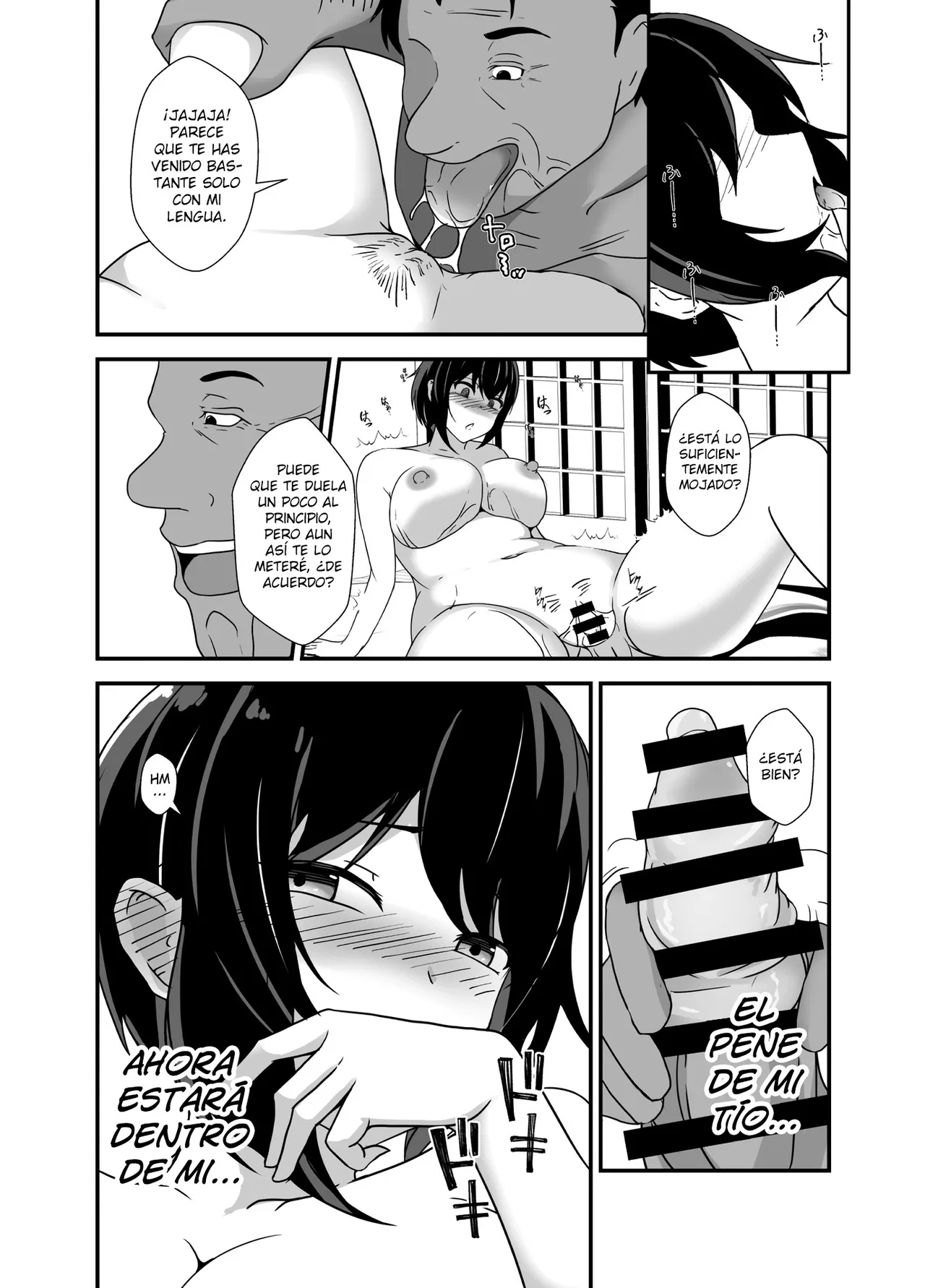 [Hyoui no jikan] Otokomasarina osananajimi tousanno maedewa mesuninaru [Spanish] [Hellsing Scans] imagen número 31