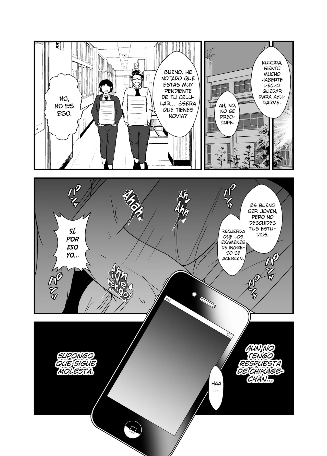 [Hyoui no jikan] Otokomasarina osananajimi tousanno maedewa mesuninaru [Spanish] [Hellsing Scans] imagen número 39