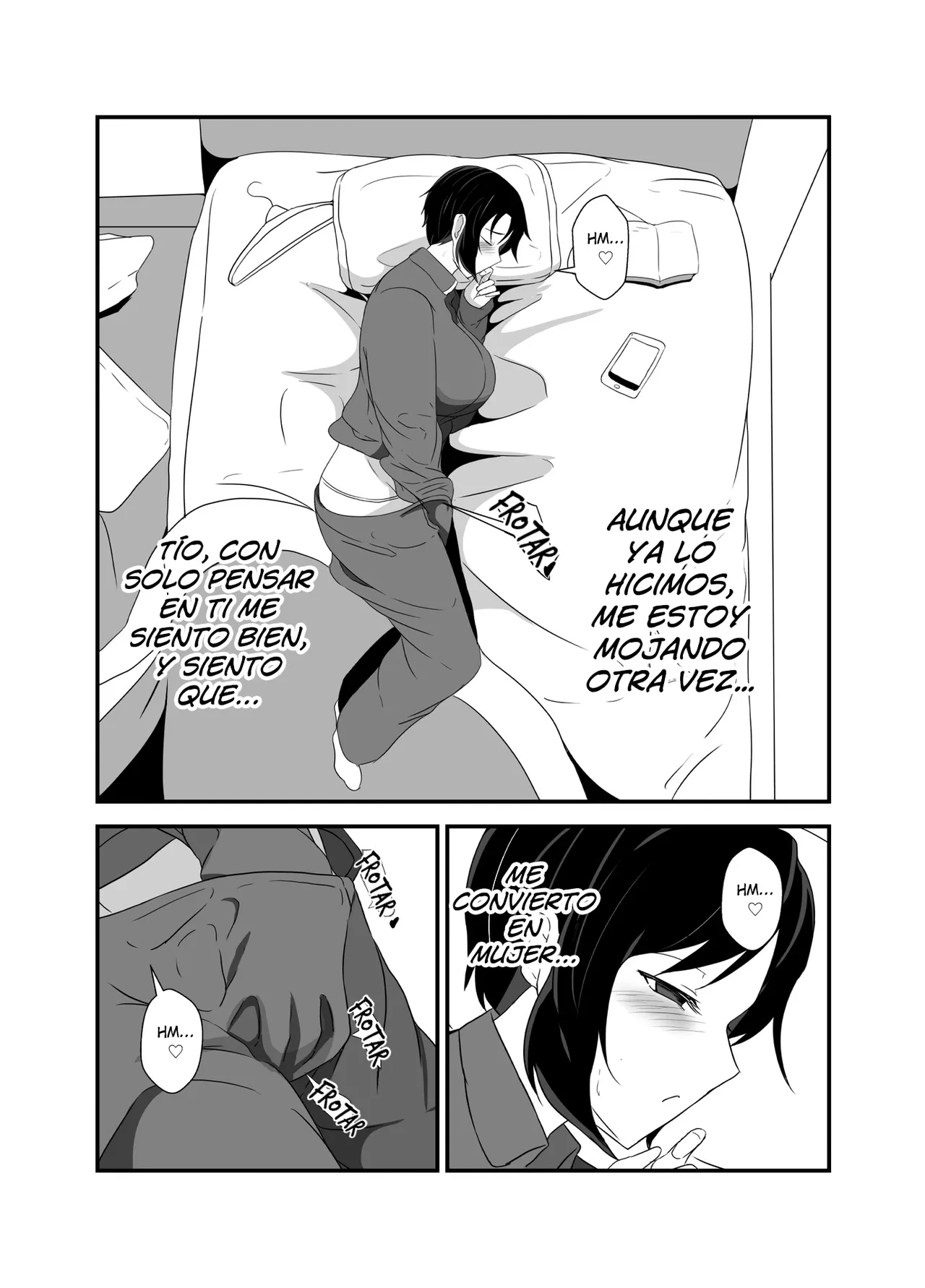 [Hyoui no jikan] Otokomasarina osananajimi tousanno maedewa mesuninaru [Spanish] [Hellsing Scans] imagen número 61