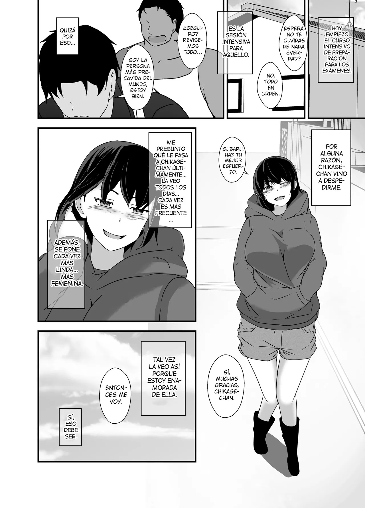 [Hyoui no jikan] Otokomasarina osananajimi tousanno maedewa mesuninaru [Spanish] [Hellsing Scans] imagen número 64