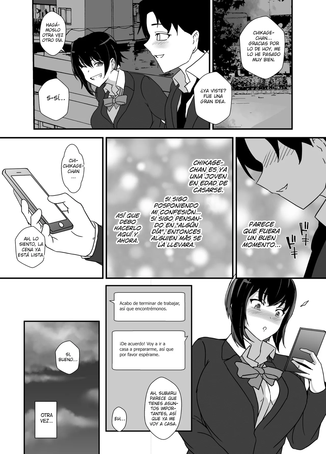 [Hyoui no jikan] Otokomasarina osananajimi tousanno maedewa mesuninaru [Spanish] [Hellsing Scans] imagen número 80