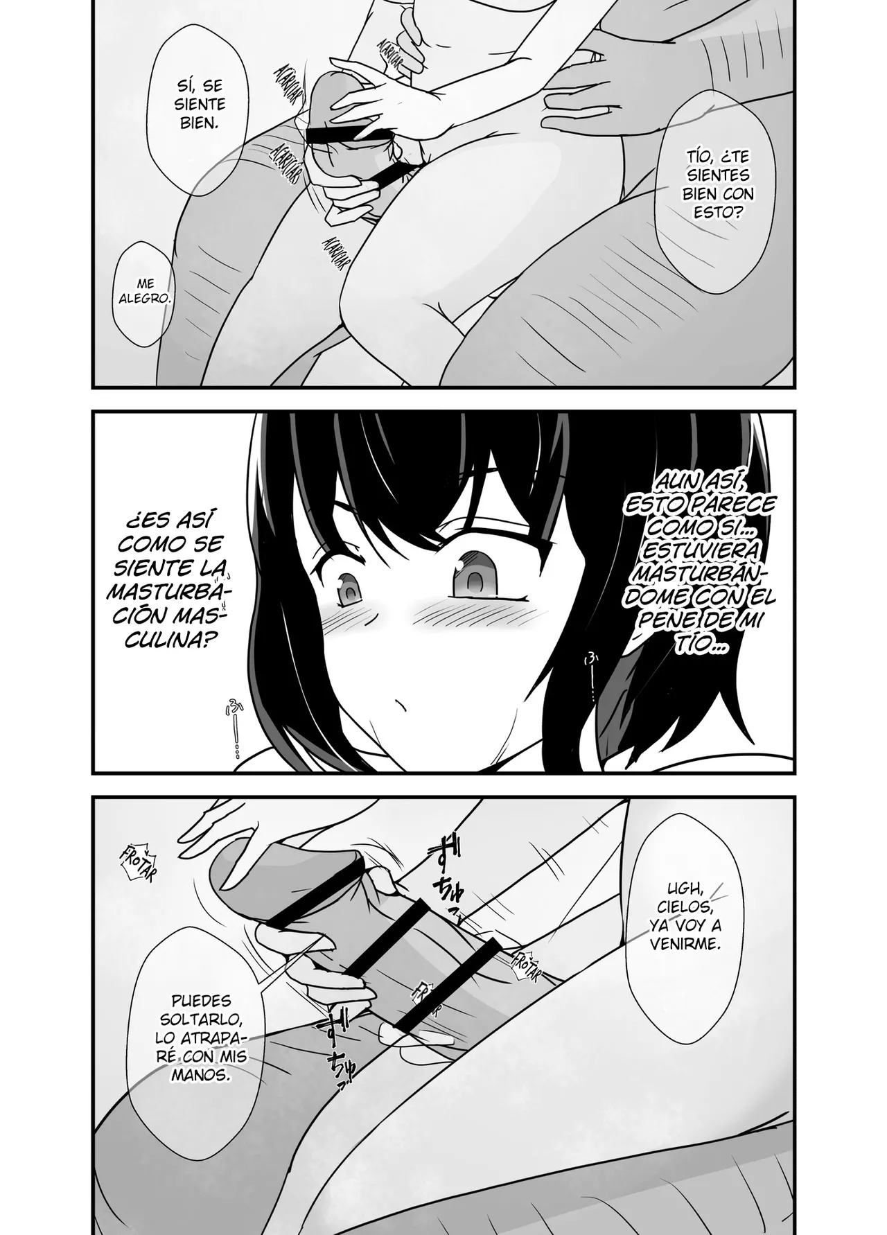 [Hyoui no jikan] Otokomasarina osananajimi tousanno maedewa mesuninaru [Spanish] [Hellsing Scans] imagen número 86