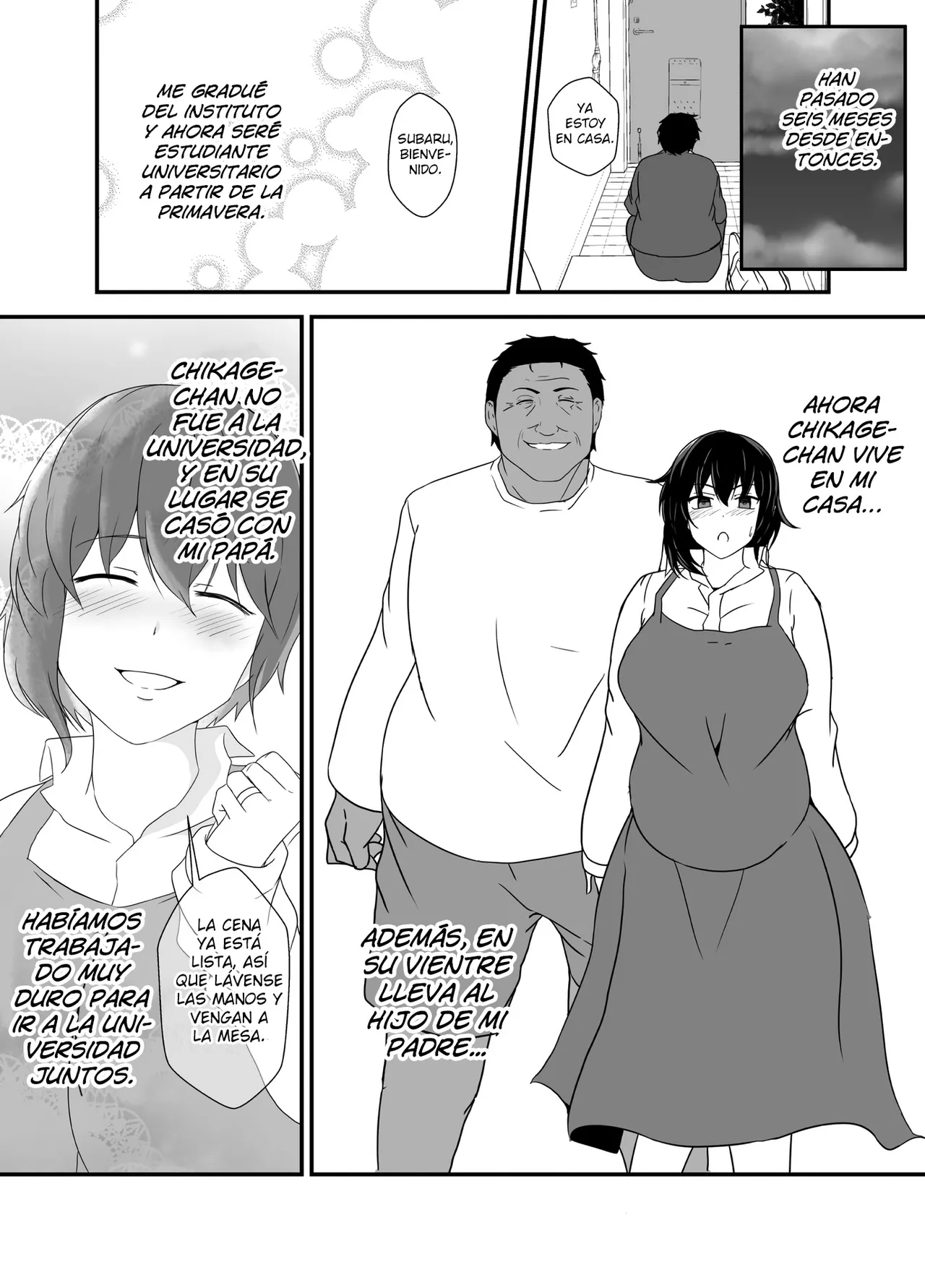 [Hyoui no jikan] Otokomasarina osananajimi tousanno maedewa mesuninaru [Spanish] [Hellsing Scans] imagen número 122