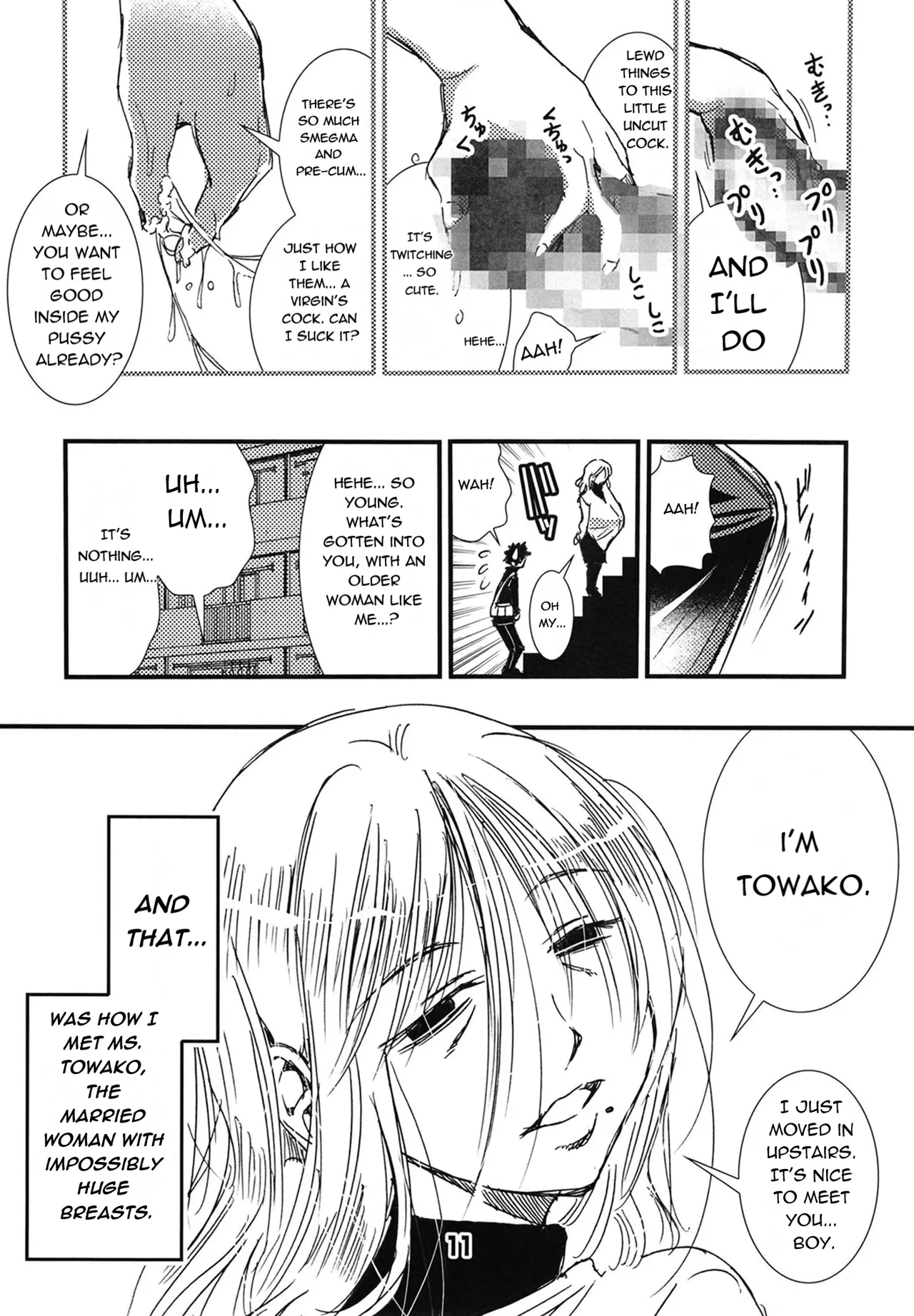 [Matsuyama Seiji (Matsuyama Seiji)] 56-sai Bust 256cm Danchizuma Ookiku Tareta Jukujo no Chibusa... Boku wa Kono Hito de Doutei o Sotsugyou Shita. [English] [Digital] image number 11