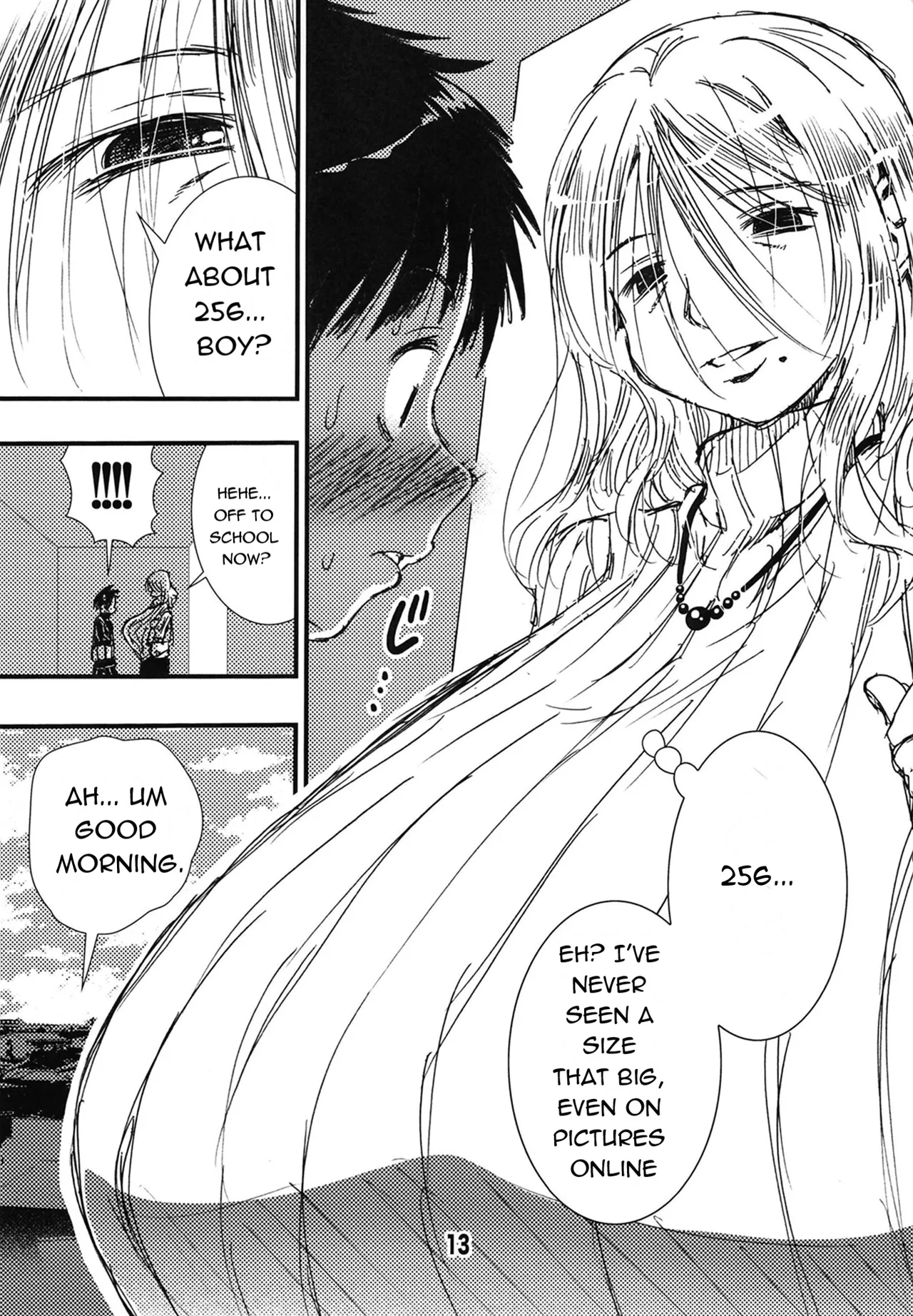 [Matsuyama Seiji (Matsuyama Seiji)] 56-sai Bust 256cm Danchizuma Ookiku Tareta Jukujo no Chibusa... Boku wa Kono Hito de Doutei o Sotsugyou Shita. [English] [Digital] image number 13