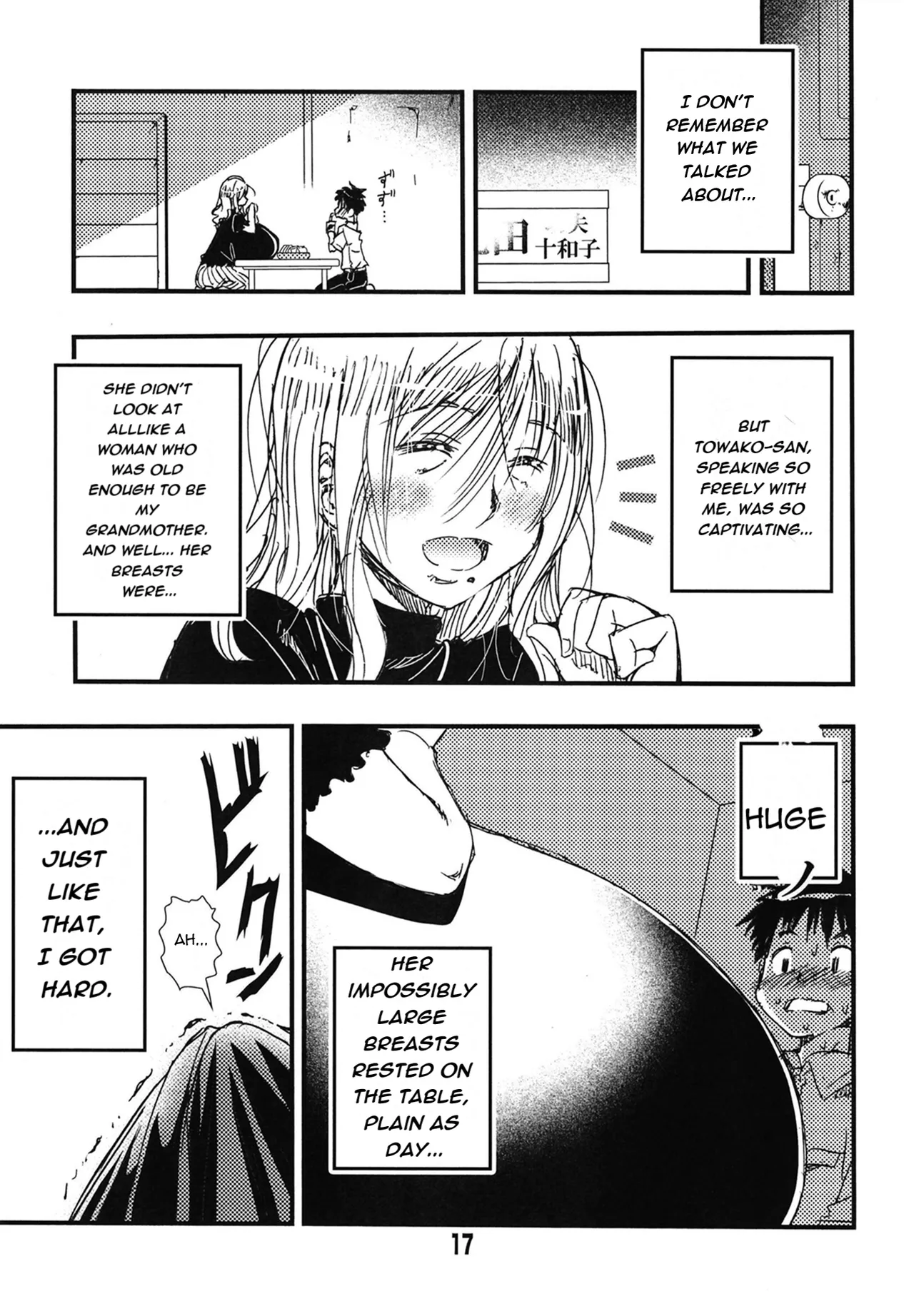 [Matsuyama Seiji (Matsuyama Seiji)] 56-sai Bust 256cm Danchizuma Ookiku Tareta Jukujo no Chibusa... Boku wa Kono Hito de Doutei o Sotsugyou Shita. [English] [Digital] image number 17