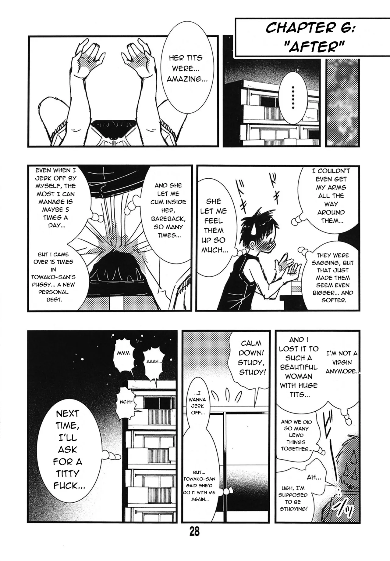 [Matsuyama Seiji (Matsuyama Seiji)] 56-sai Bust 256cm Danchizuma Ookiku Tareta Jukujo no Chibusa... Boku wa Kono Hito de Doutei o Sotsugyou Shita. [English] [Digital] image number 28